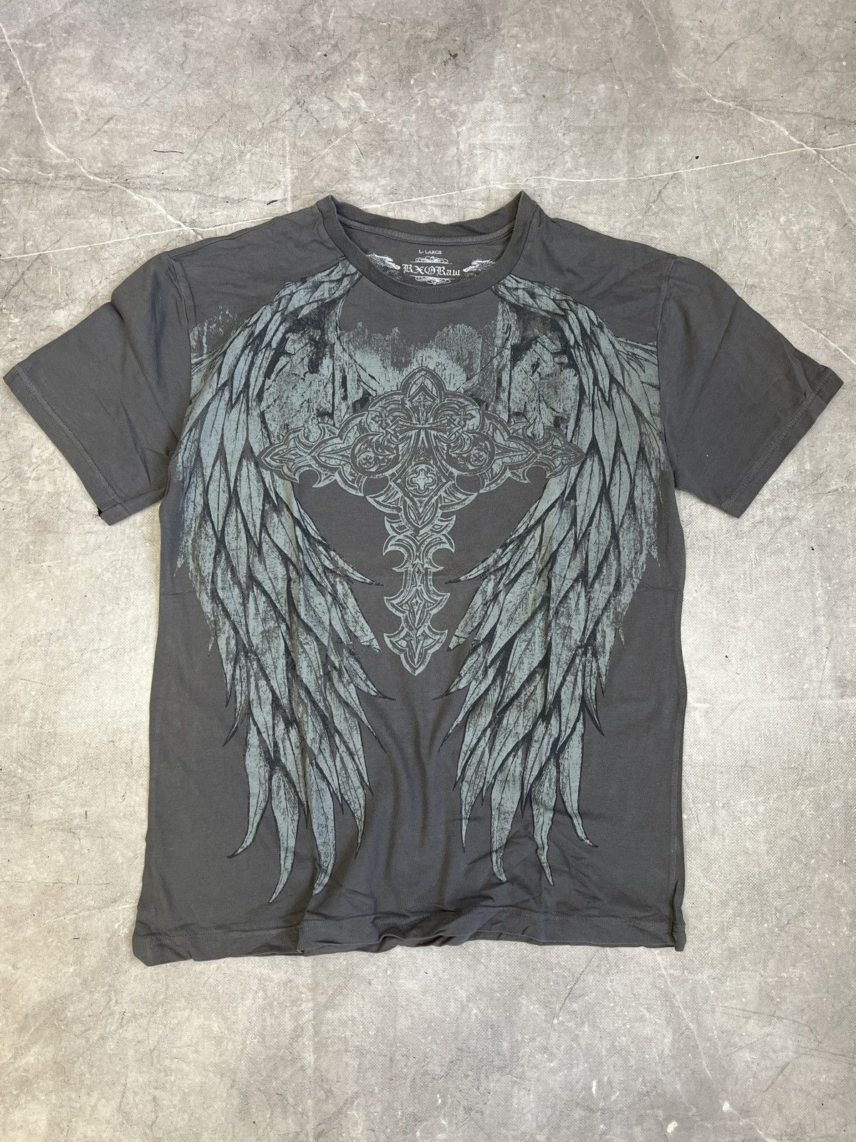 Affliction Vintage Graphic Print afflicition T Shirt Streetwear Y2K Size US L / EU 52-54 / 3 - 1 Thumbnail