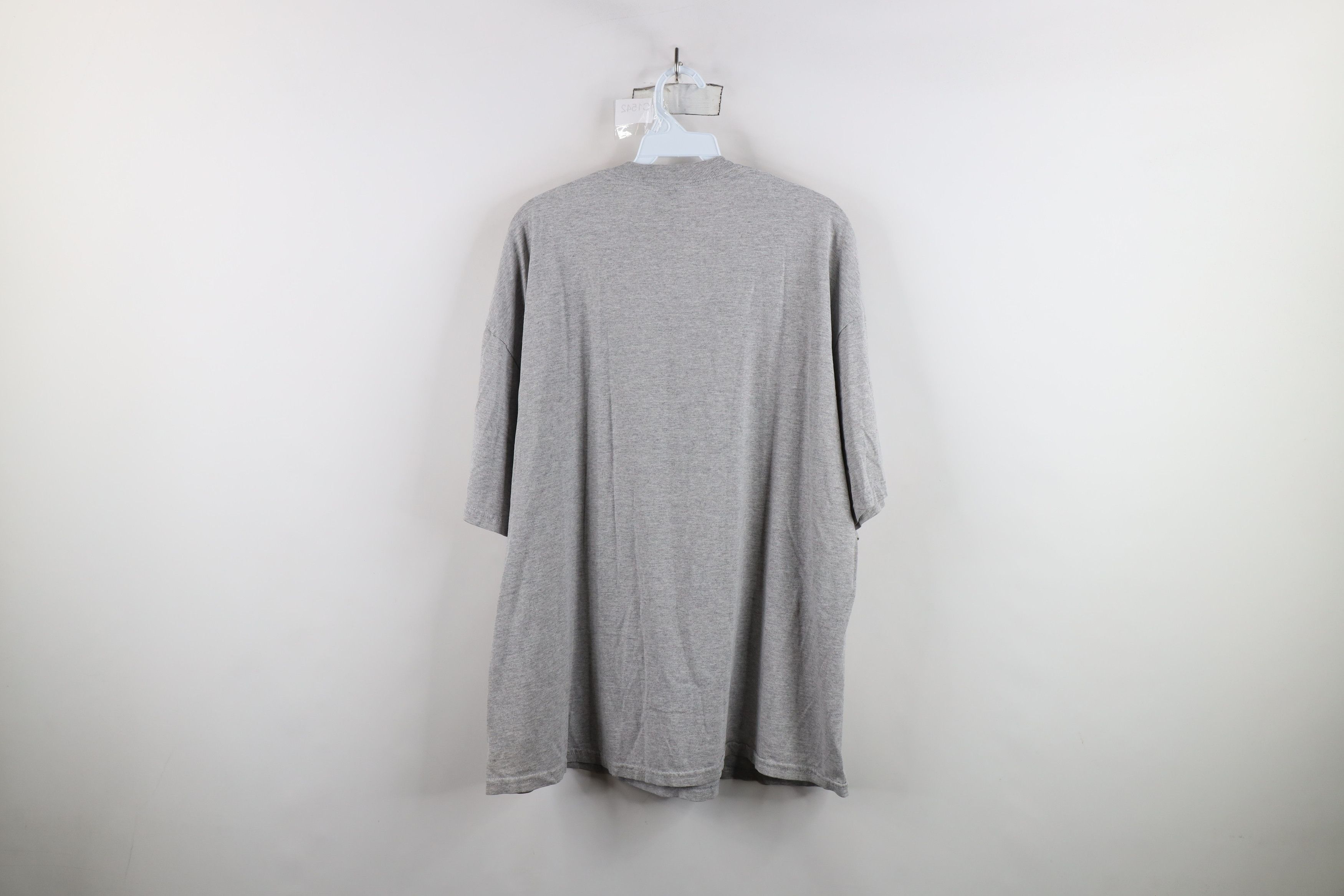 Vintage Vintage 90s Streetwear Heavyweight T-Shirt Heather Gray Size US L / EU 52-54 / 3 - 11 Thumbnail