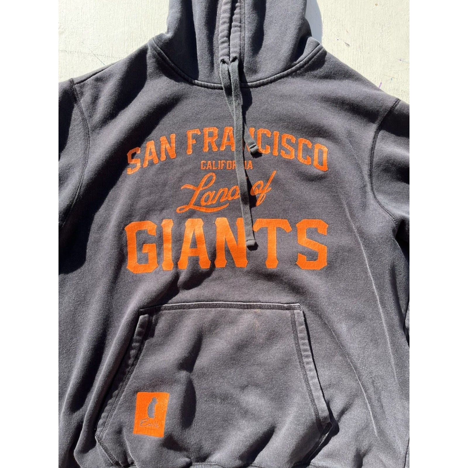 Vintage Earth Playground Hoodie Men San Francisco Giants Black Spell-Out L SF MLB West Coast Size US L / EU 52-54 / 3 - 2 Thumbnail