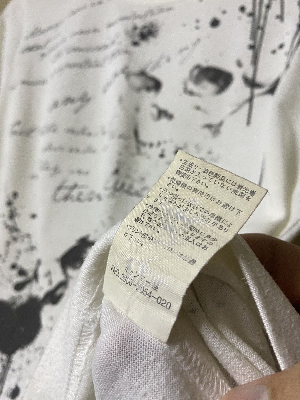 If Six Was Nine × Japanese Brand × Le Grande Bleu (L.G.B.) Japan Spinash Gothic Skulls Blood Scripted Tee Size US M / EU 48-50 / 2 - 9 Thumbnail