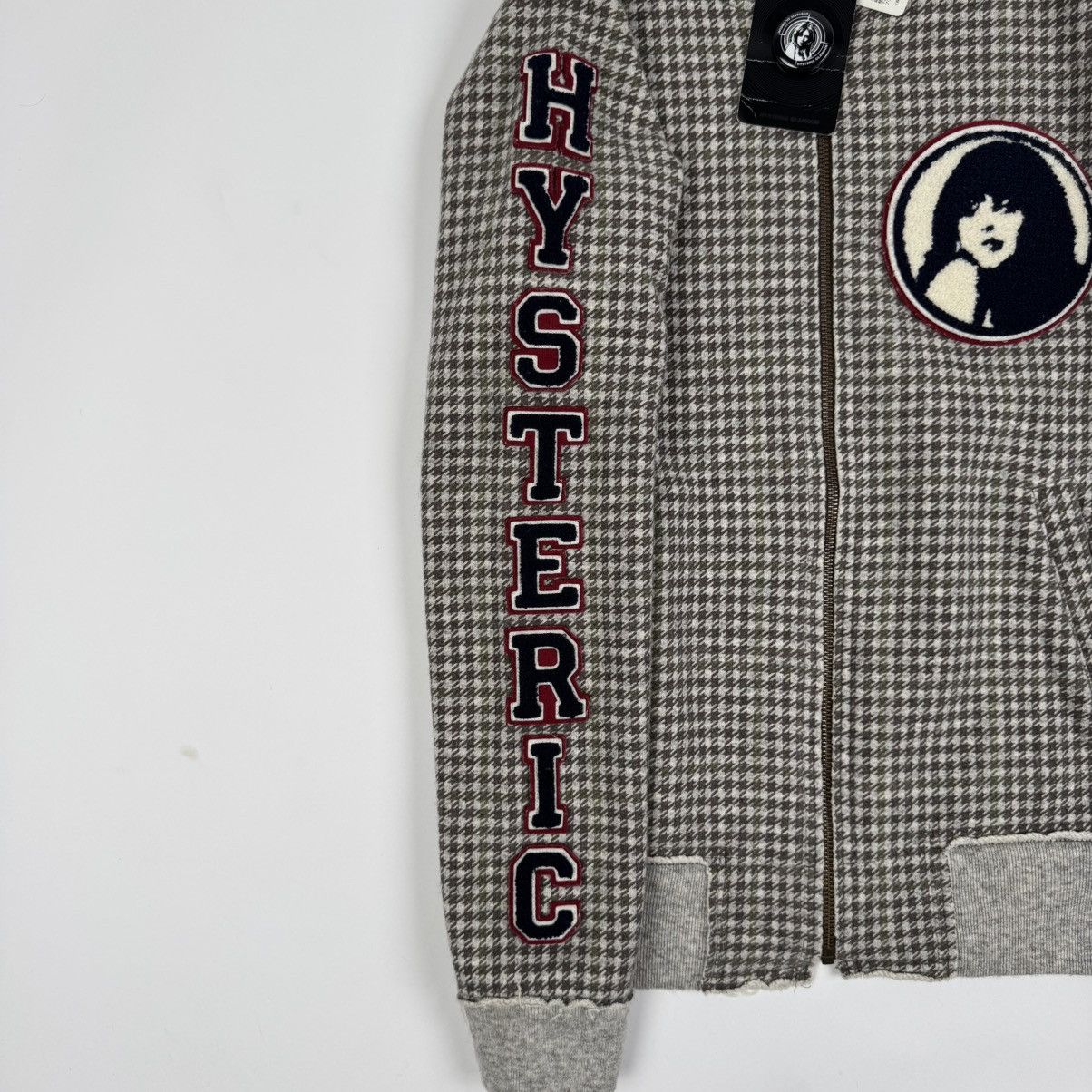 Hysteric Glamour Hysteric Glamour Checkered Bomber Sweatshirt Size US XS / EU 42 / 0 - 5 Thumbnail