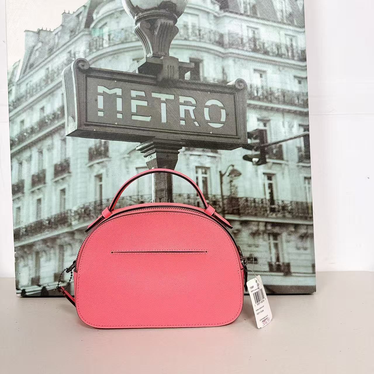Coach Coach 1589 Serena Crossgrain Satchel IN Pink Size ONE SIZE - 2 Thumbnail