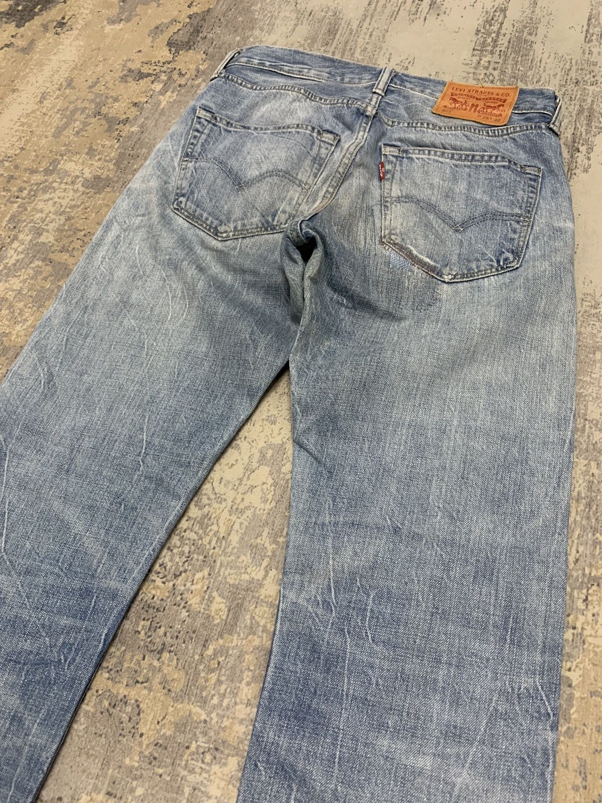 Levi's Vintage Levis 501 Red Line Selvedge Denim Jean 29x30.5 Size US 29 - 13 Thumbnail