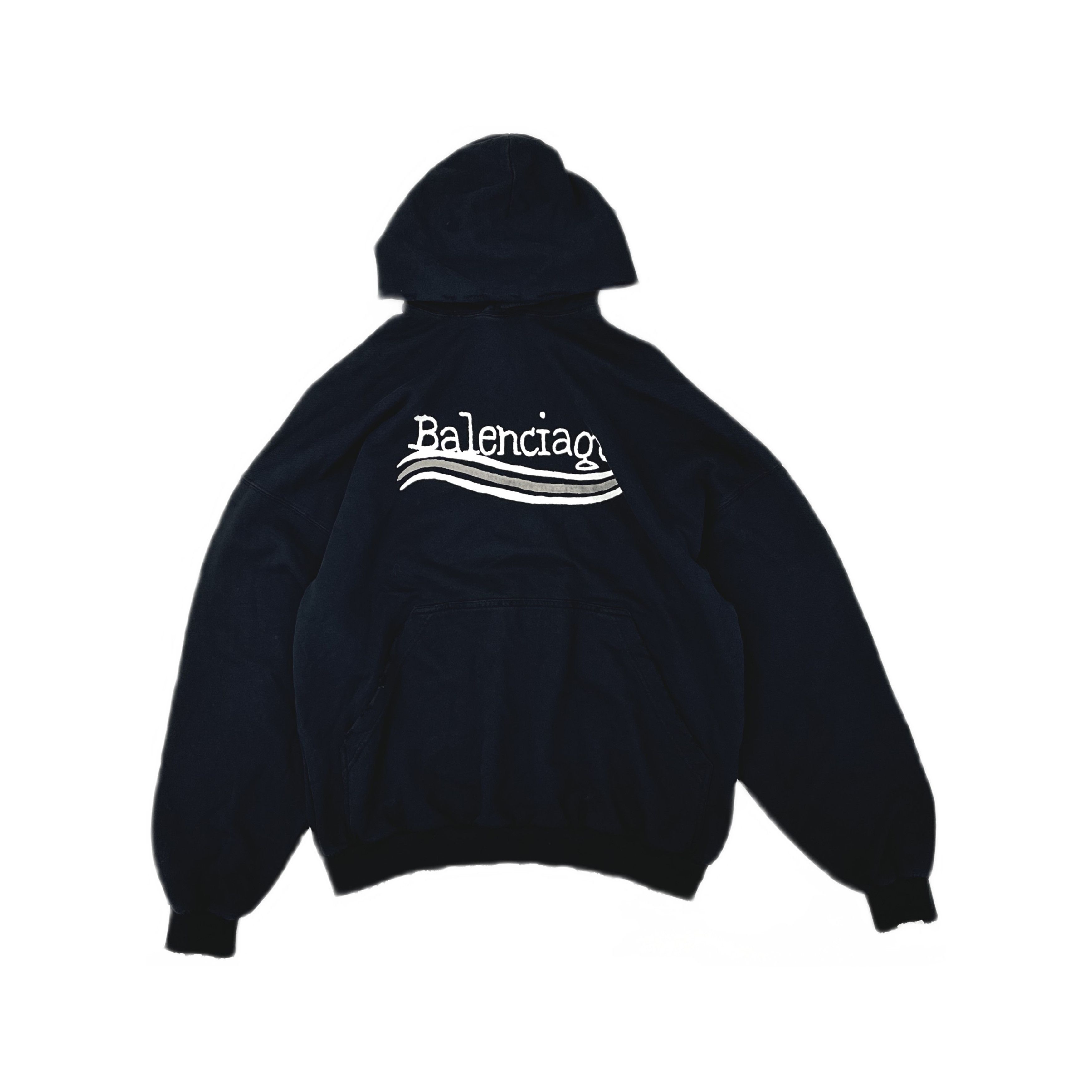 Balenciaga Balenciaga Wavy Logo Hoodie Size L Size US L / EU 52-54 / 3 - 1 Thumbnail