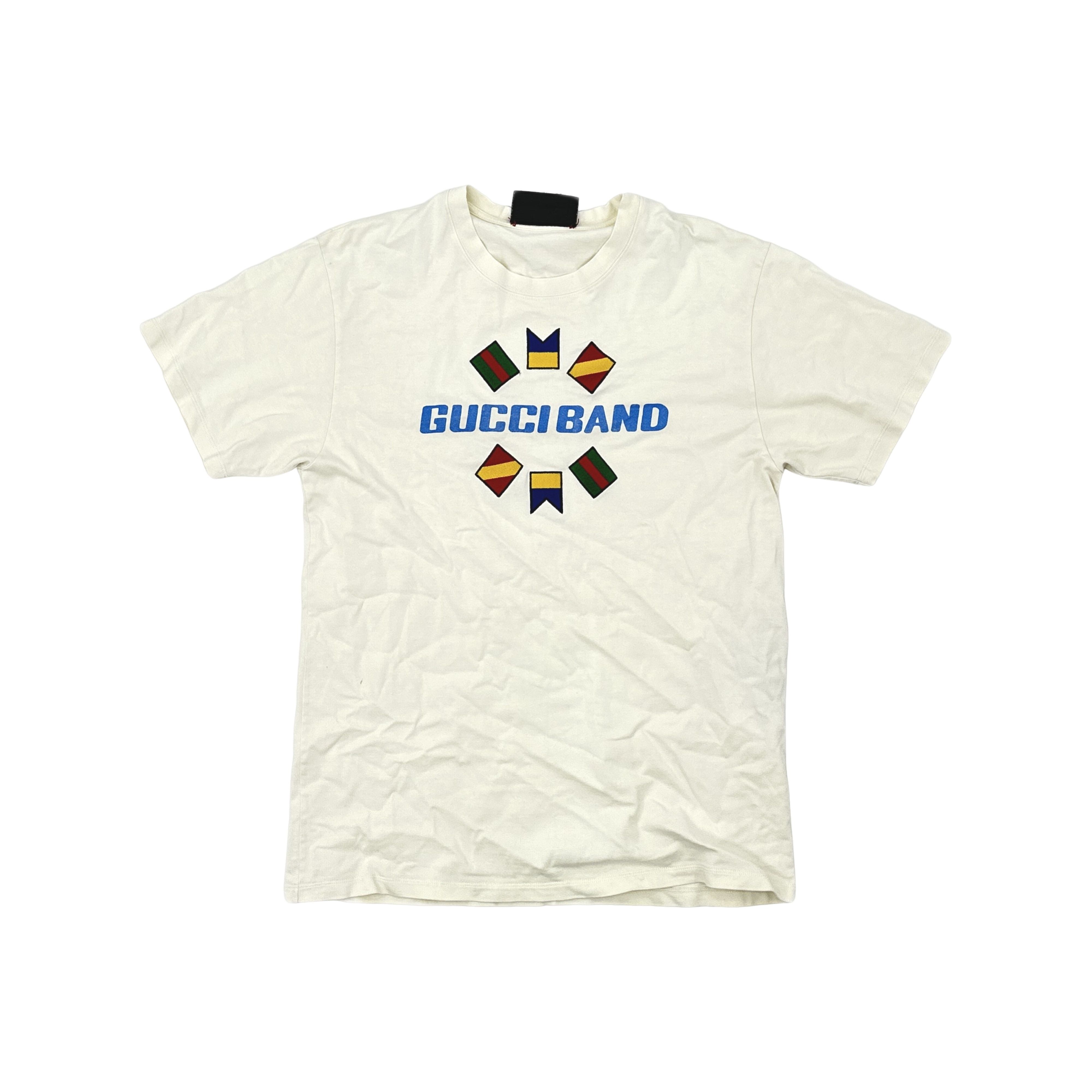 Gucci Gucci Band Logo Print T-Shirt S Size US S / EU 44-46 / 1 - 1 Thumbnail
