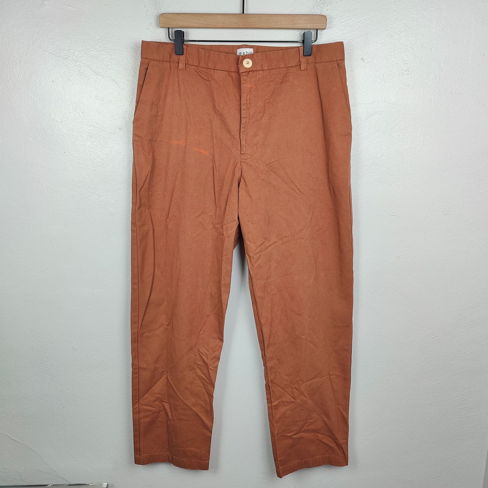 Other Esby Chino Pants 34 Rust Clay Orange Preppy Slow Fashion Size US 34 / EU 50 - 2 Thumbnail