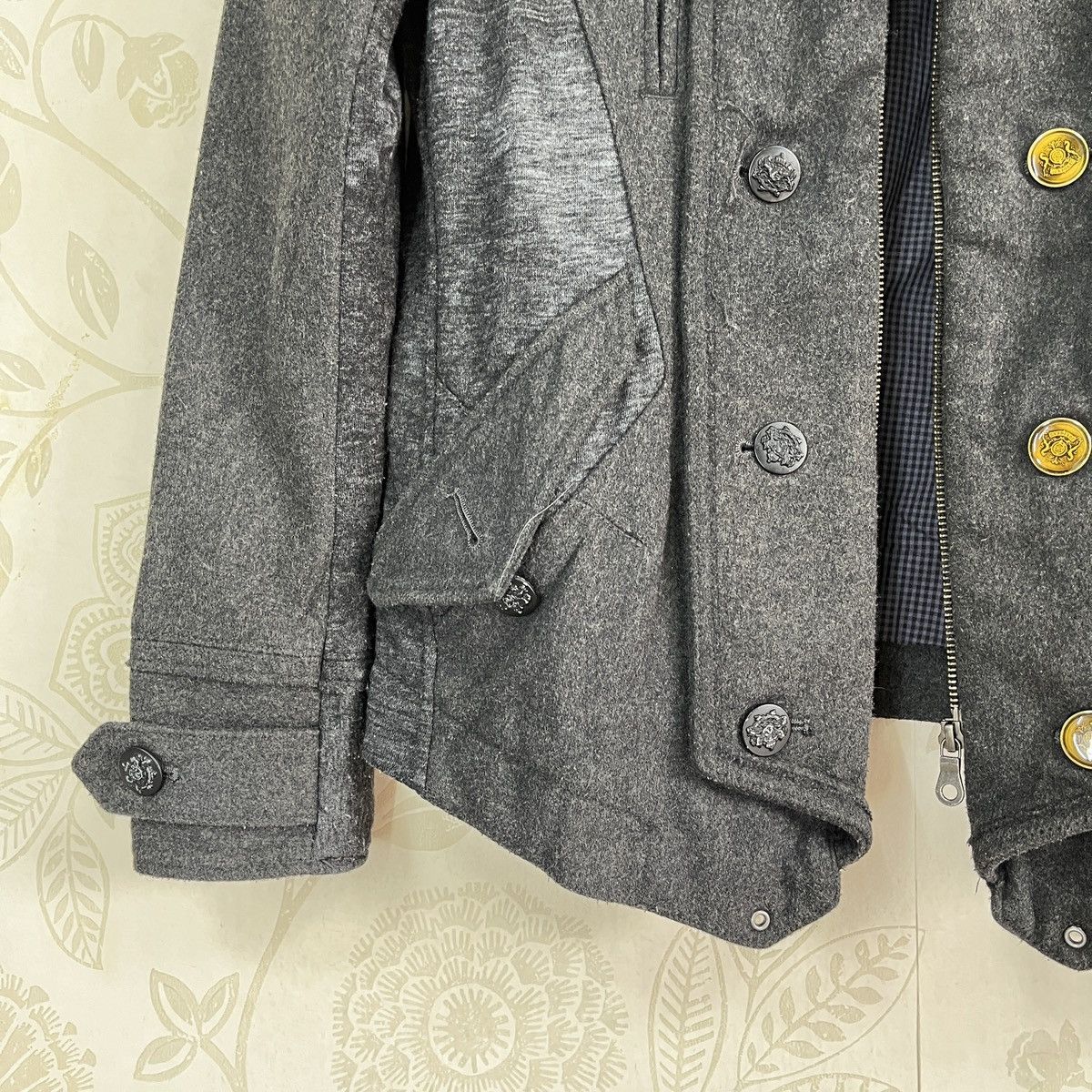 PPFM × Vintage Vintage PPFM Fishtail Double Breasted Wool Jacket Size US M / EU 48-50 / 2 - 7 Thumbnail