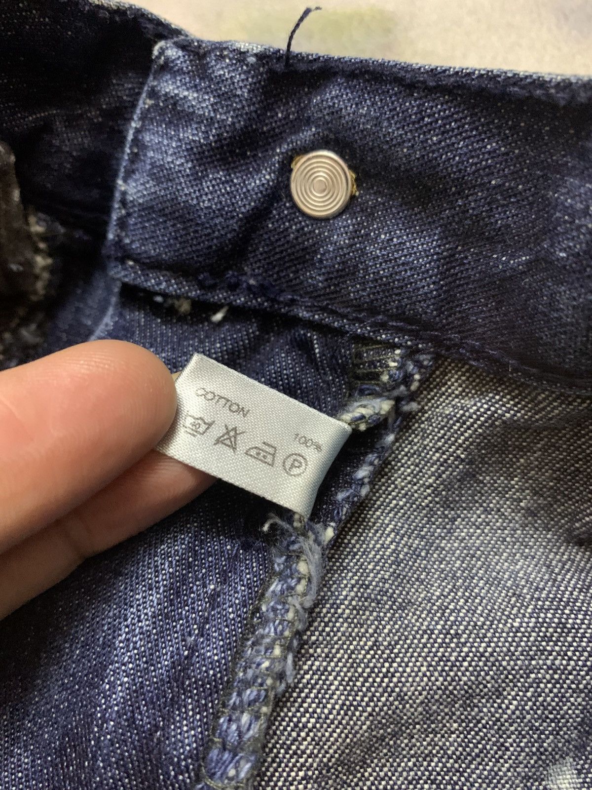 Number (N)ine Number (N)ine Distressed Paint Splatter Denim Size US 31 - 15 Thumbnail