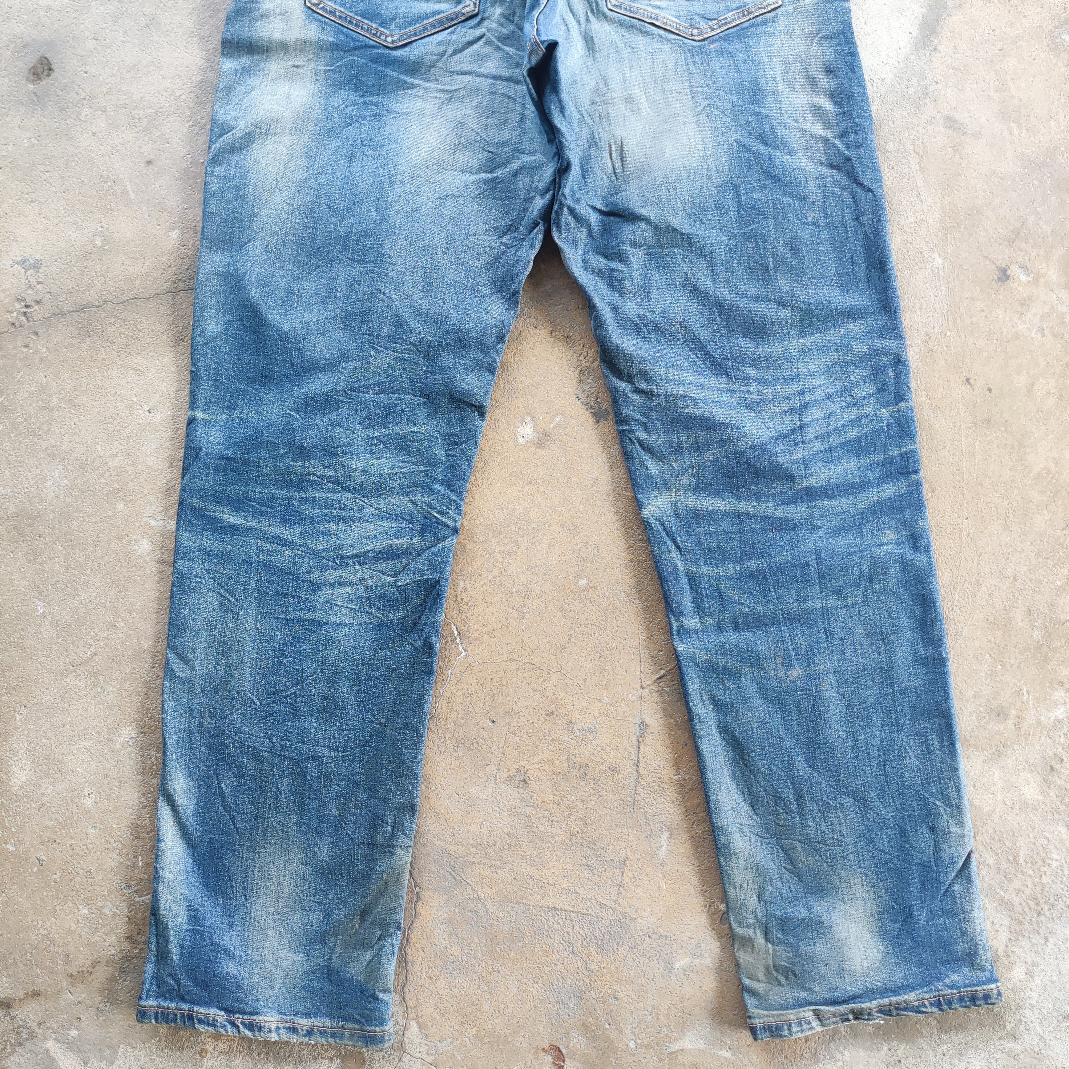 Old Navy Vintage Navy Jeans Brand Ripped Faded Pants Size US 35 - 9 Thumbnail