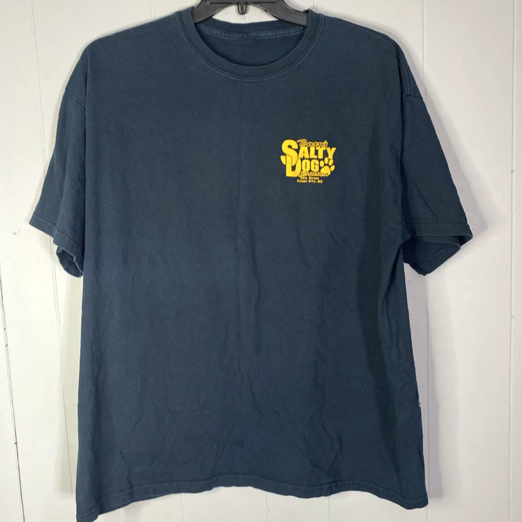 Vintage VINTAGE Pittsburgh Steelers T Shirt Salty Dog Saloon Ocean City MD Mens XL Black Beach City Salty Dog 90s? No, but keep as per rules. Size US XL / EU 56 / 4 - 3 Thumbnail