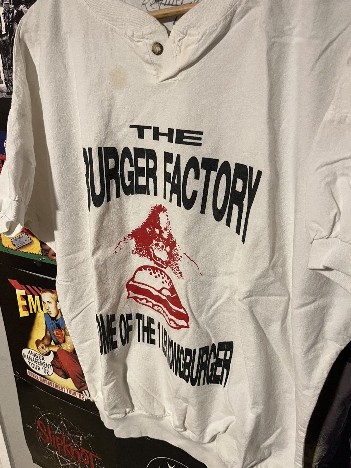 Other Vintage 90’s made in USA The Burge Factory 1 lbs Burger tee Size US L / EU 52-54 / 3 - 2 Thumbnail