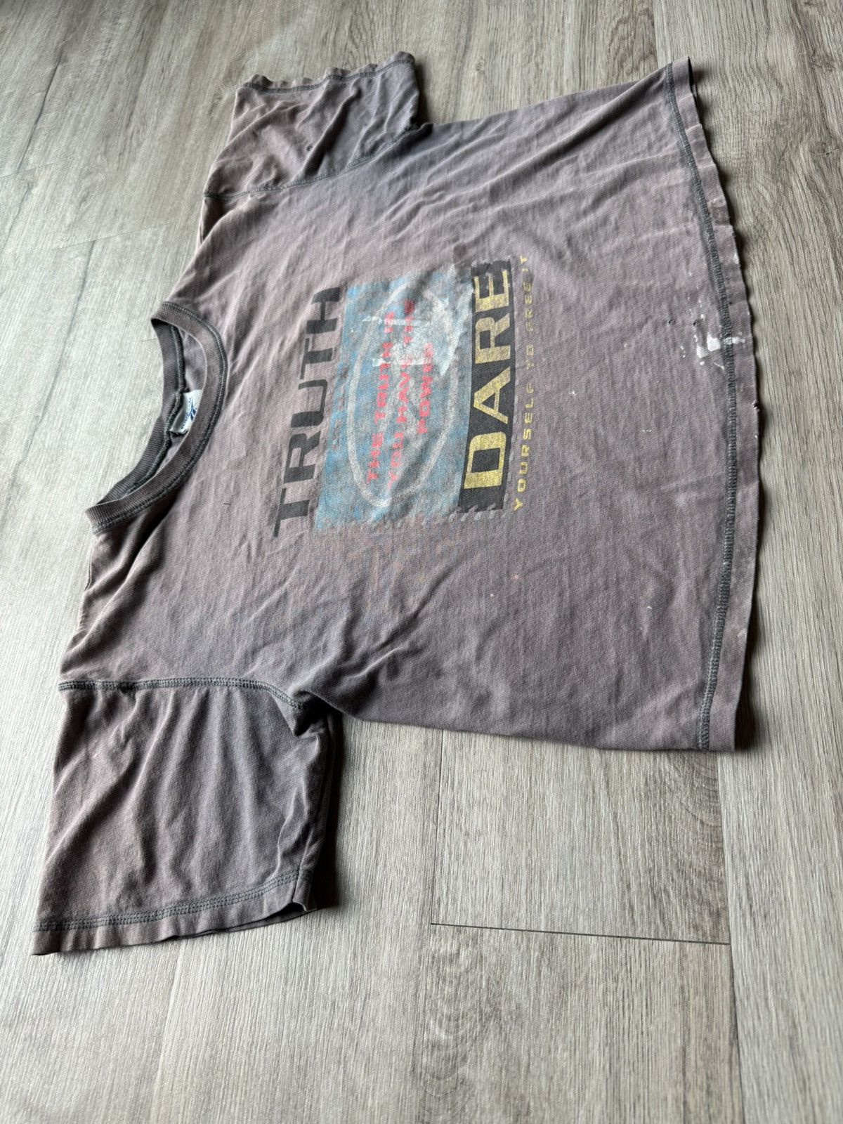 Vintage Vintage Women’s Crop Top with Paint Splatter and Distressing Size S / US 4 / IT 40 - 3 Thumbnail