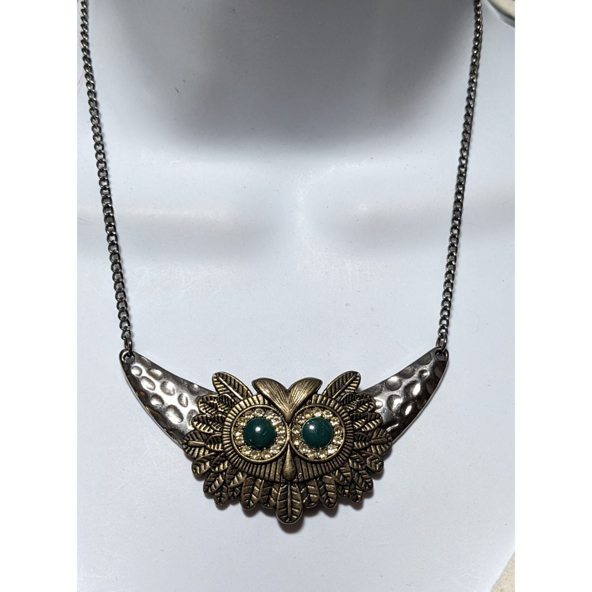 Other Steampunk Rhinestone Owl Necklace Size ONE SIZE - 9 Thumbnail