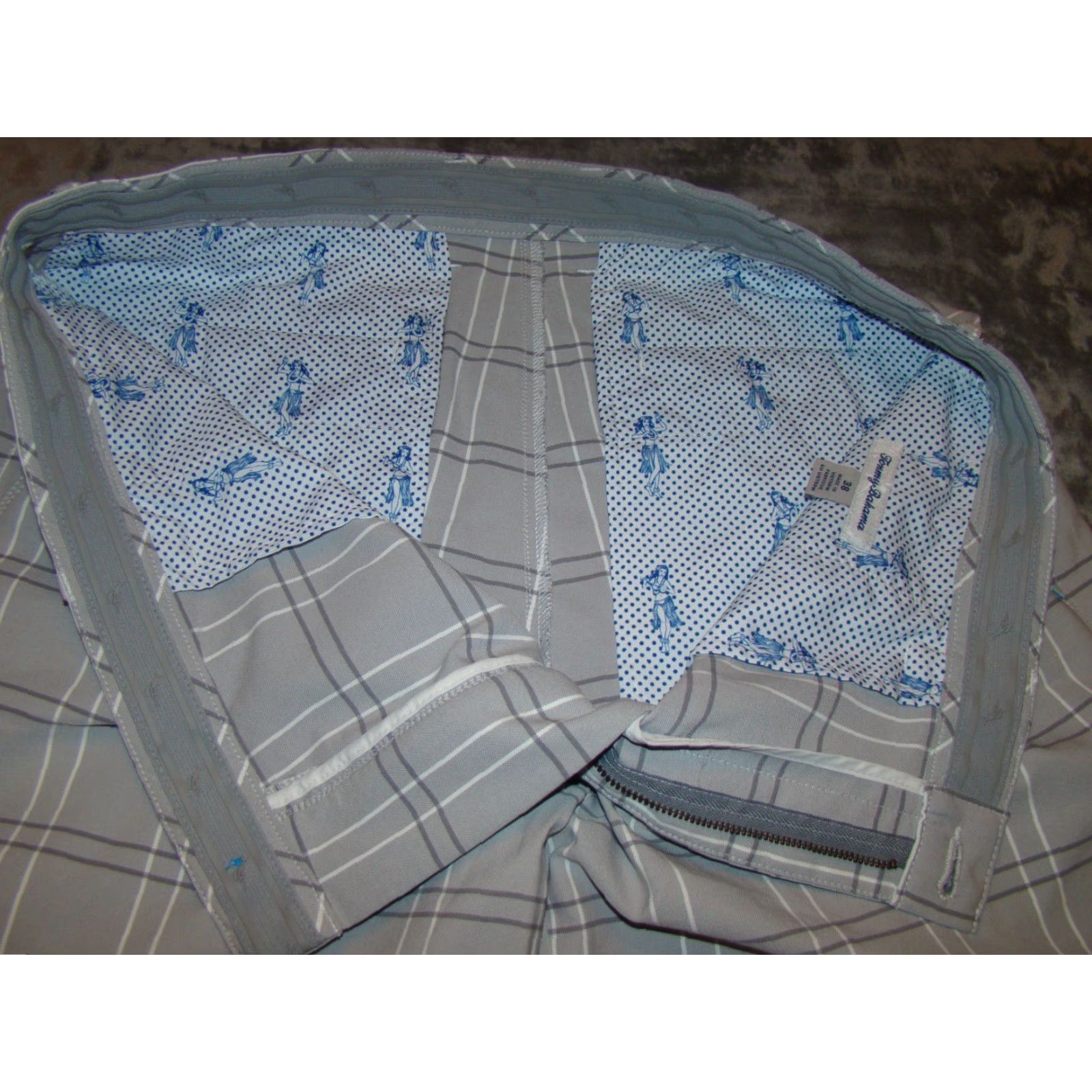 Tommy Bahama Tommy Bahama Mens Golf Shorts Nylon Gray Window Pane 38 Size US 38 / EU 54 - 4 Thumbnail