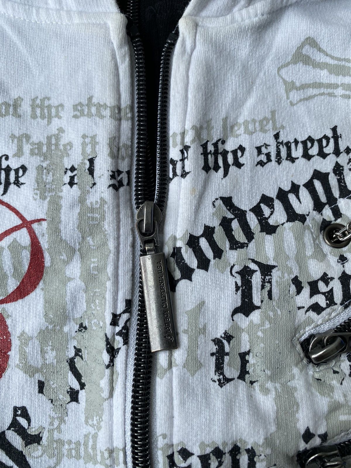 Japanese Brand Vintage Badboy Cross Chrome Goa Hearts Hoodies Size US L / EU 52-54 / 3 - 10 Thumbnail