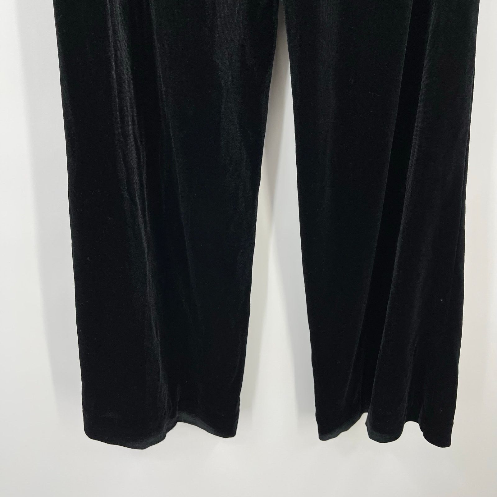Ciao Lucia Ciao Lucia | Barca Pant Black Velvet Wide Leg Trousers XXS Size 24" / US 00 / IT 34 - 8 Thumbnail