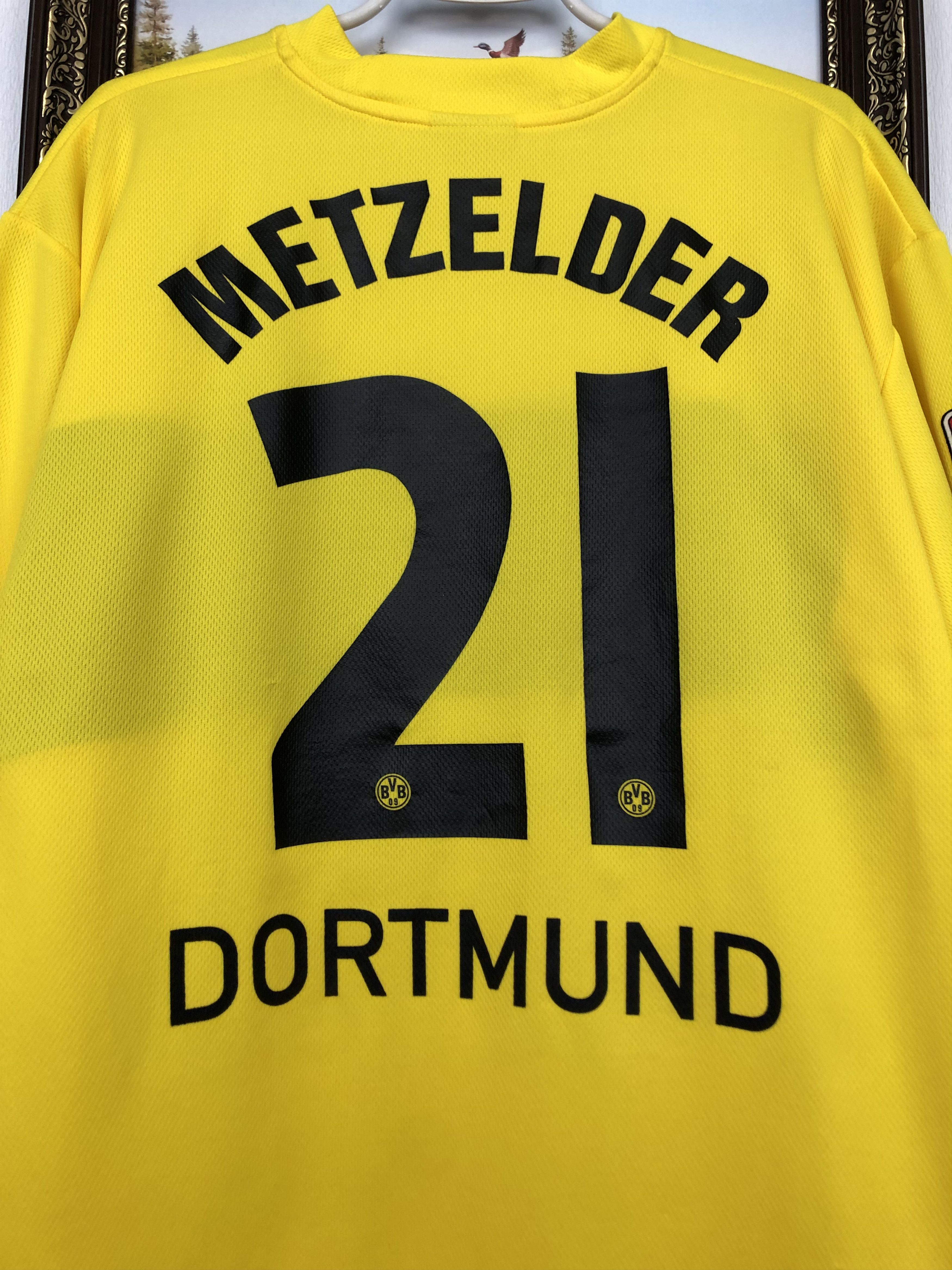 Vintage Borussia Dortmund football shirt Soccer #21 Metzelder Jersey Size US XL / EU 56 / 4 - 2 Thumbnail