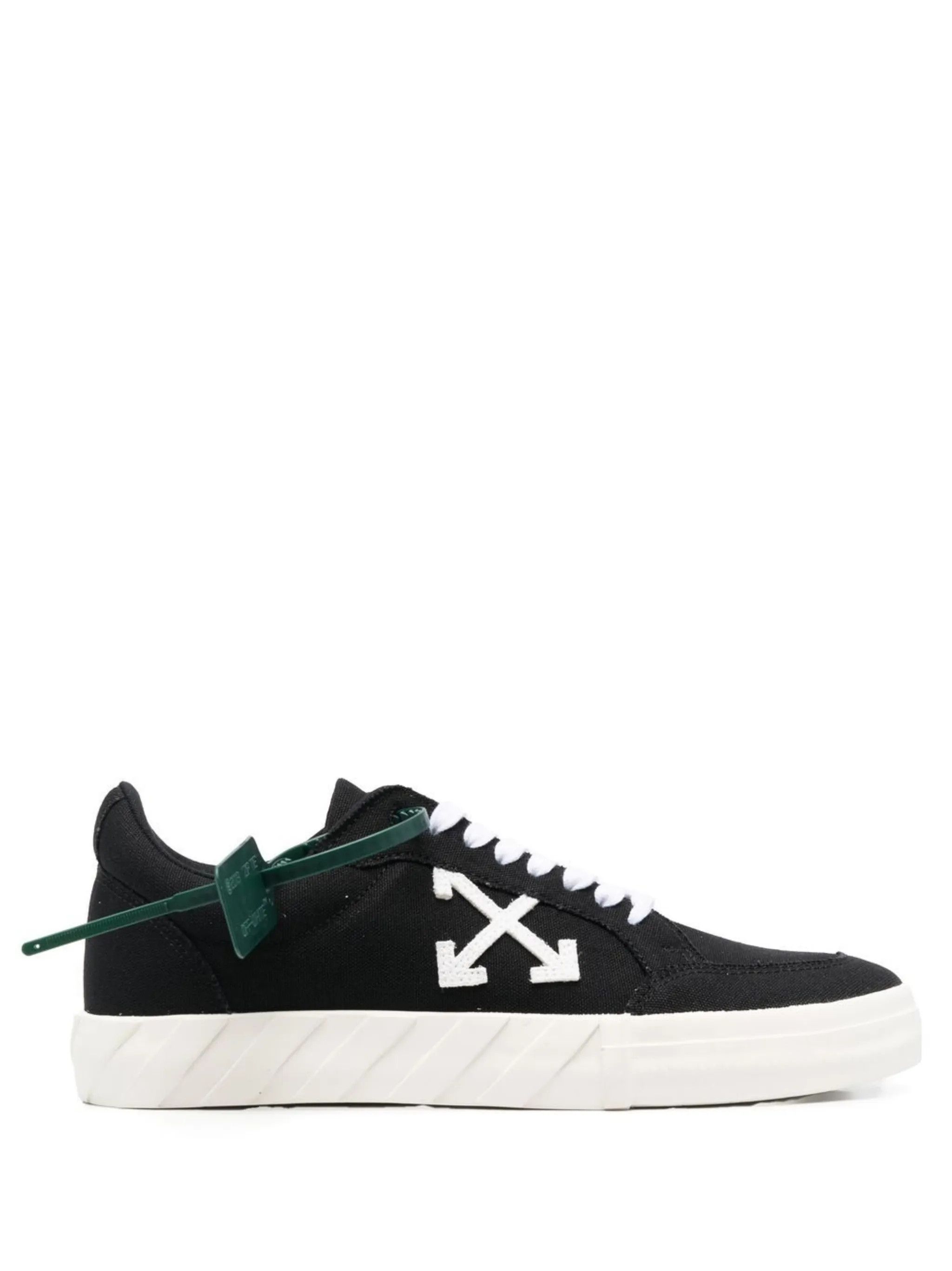 Off-White os11x0226 Vulcanized Low-Top Sneakers in Black Size US 12 / EU 45 - 1 Thumbnail