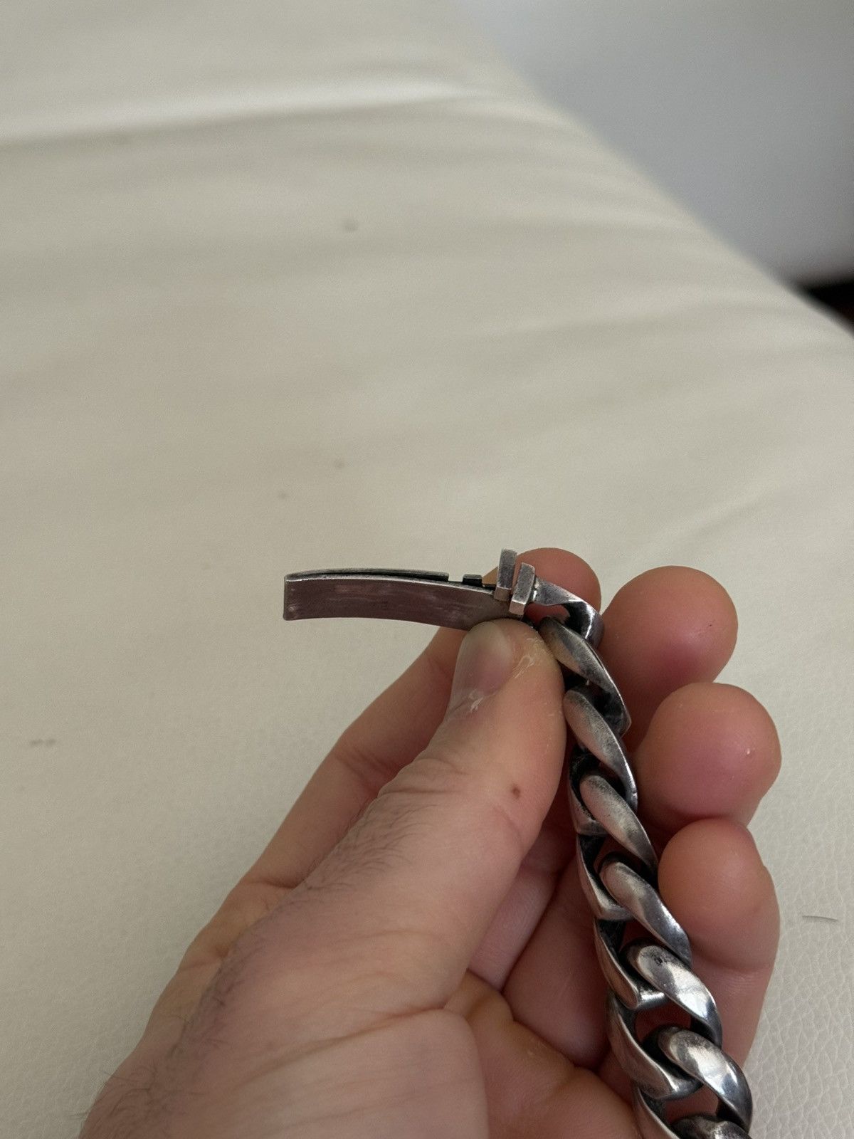 Chrome Hearts RARE Large Dagger ID Bracelet Sterling Silver Cuban Size ONE SIZE - 10 Thumbnail