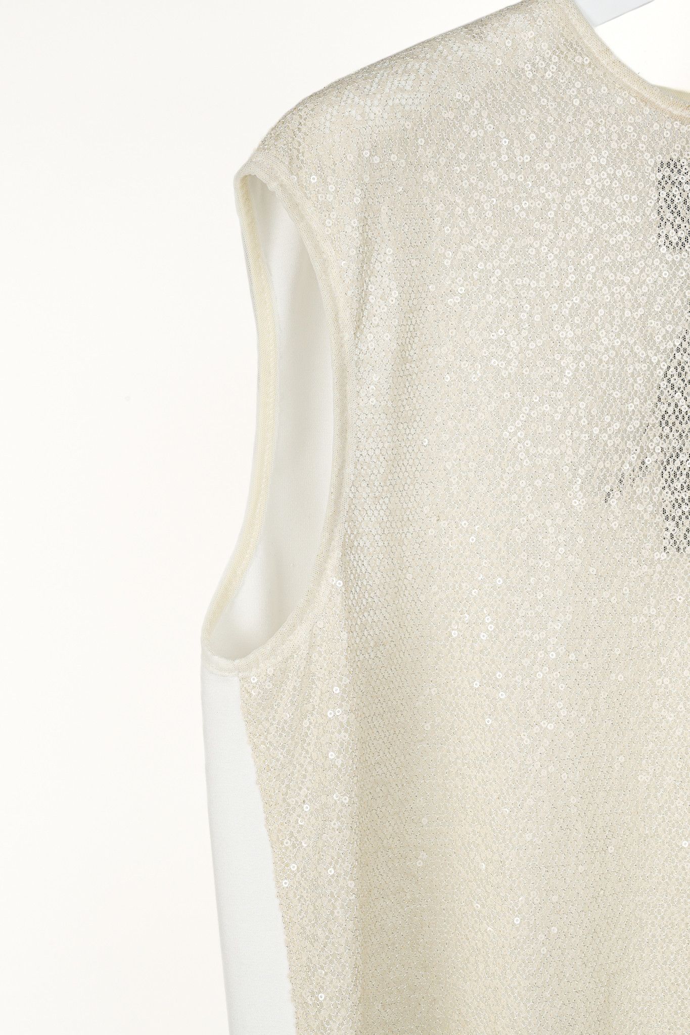 Marie Saint Pierre Marie Saint Pierre Gold Mesh Sequin Tank Size XL / US 12-14 / IT 48-50 - 4 Thumbnail