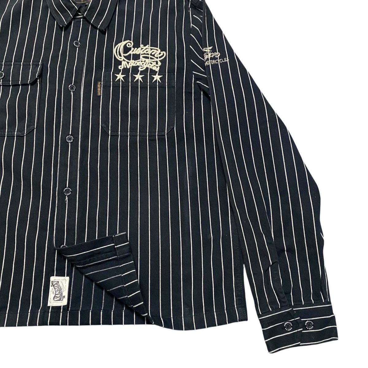 Vanson Leathers Vanson Leather Work Shirt Stripe Duck Canvas Size US XL / EU 56 / 4 - 9 Thumbnail
