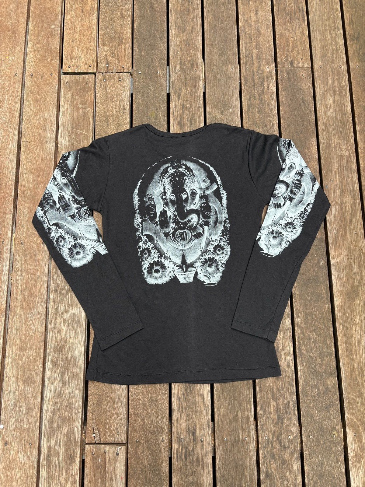 Vintage T-shirt vintage Rare Ganesh Hindu AOP Size L / US 10 / IT 46 - 7 Thumbnail