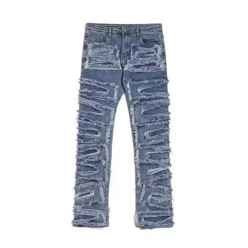 Other patch fade ripped stack hiphop jeans Size US 32 / EU 48 - 2 Thumbnail