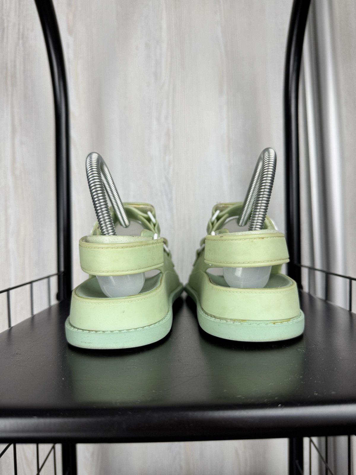 Chanel Chanel "Dad" Sandals Green Premium Size US 7 / IT 37 - 13 Thumbnail