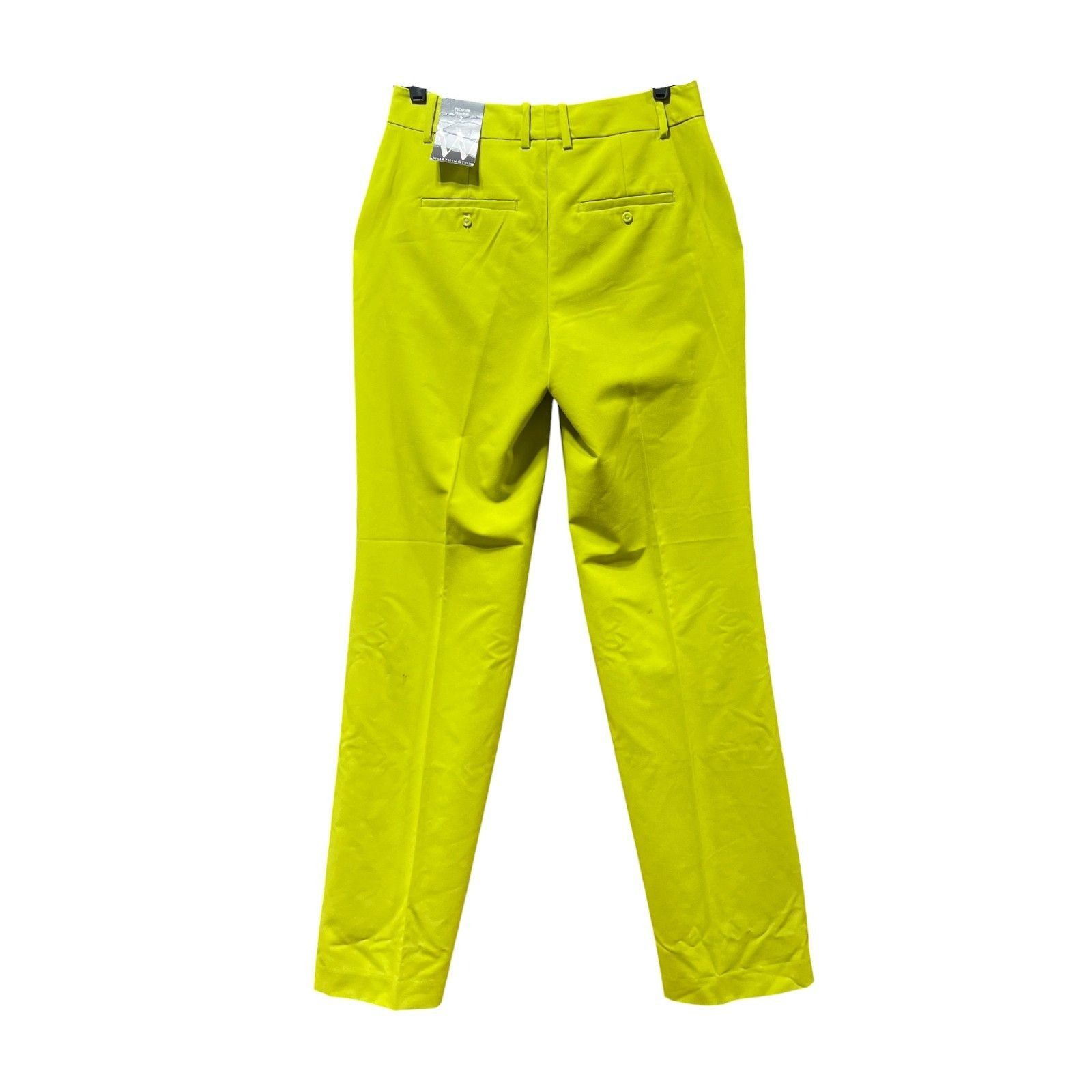 Worthington Worthington - Women's High-Rise Modern Trouser - Golden Lime Size 26" / US 2 / IT 38 - 2 Thumbnail