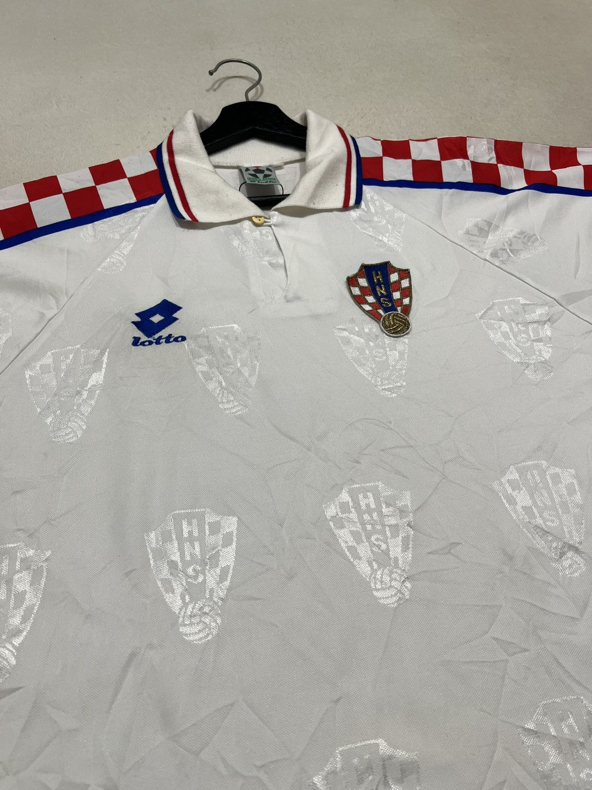 Lotto Sport Croatia 1996 Lotto Away Jersey Vintage Size US L / EU 52-54 / 3 - 3 Thumbnail
