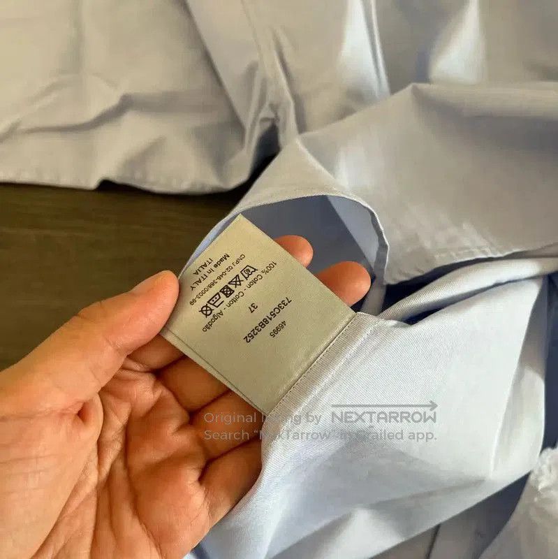 Dior Dior Men’s Light Blue Embroidered Shirt . Size US S / EU 44-46 / 1 - 2 Thumbnail