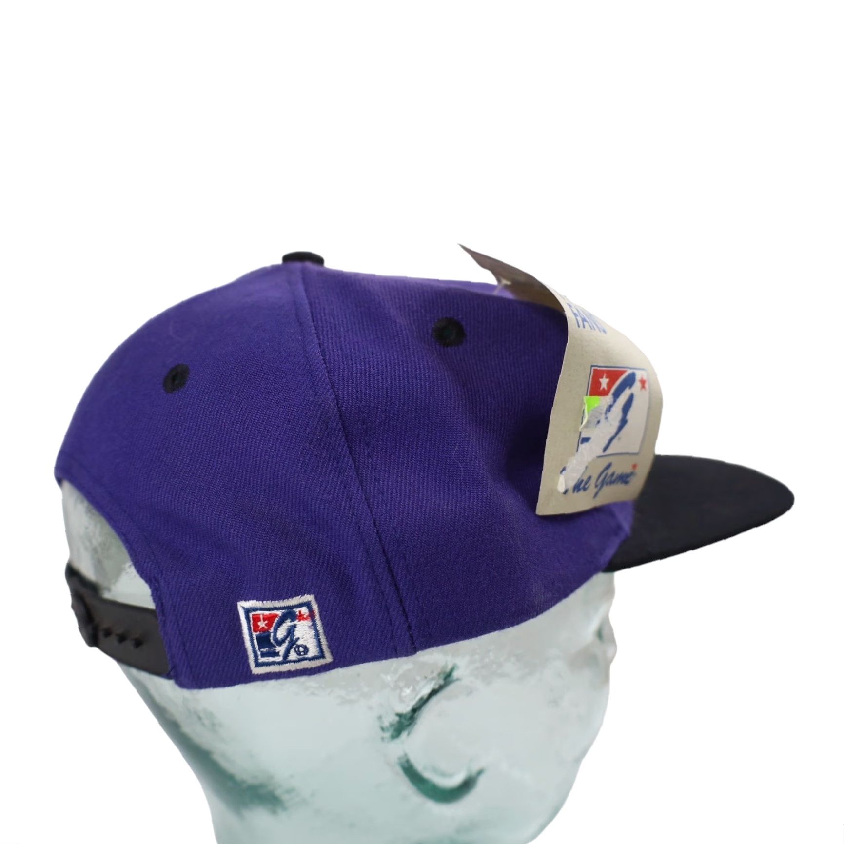 MLB VINTAGE The Game Tampa Bay Devil Rays Baseball Snapback Hat Mens OS Purple Size ONE SIZE - 5 Thumbnail