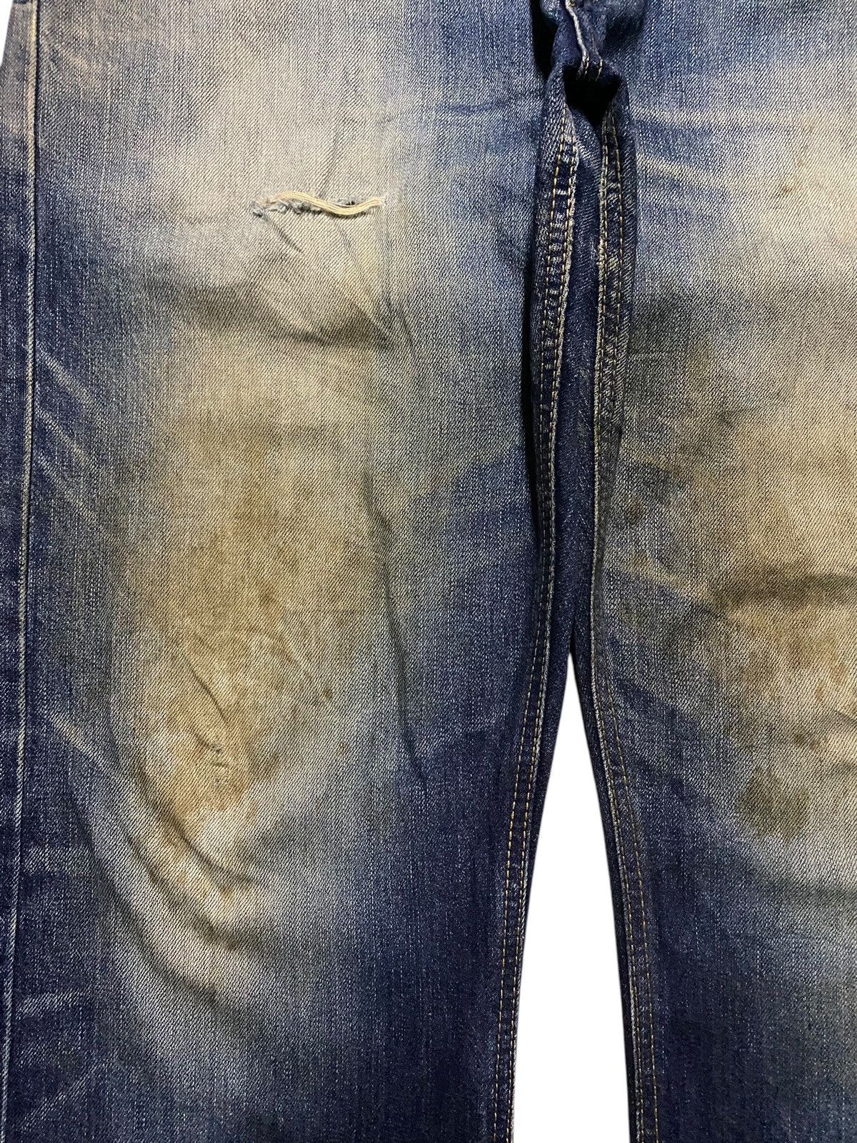 Junya Watanabe Vintage Edwin XV 04 Mud Wash Distressed Loose Jeans Size US 36 / EU 52 - 5 Thumbnail