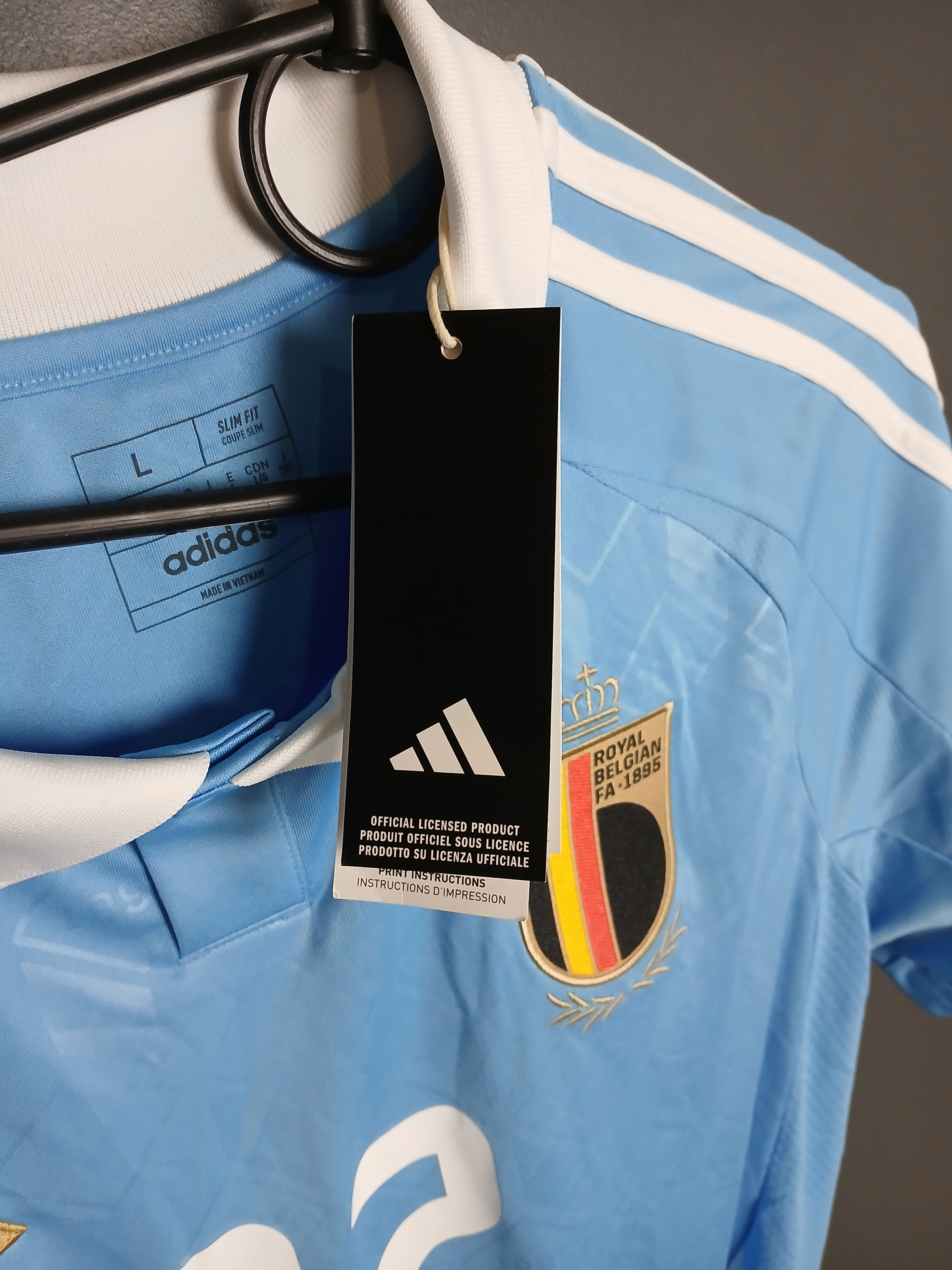 Adidas New Belgium National Football Team Doku Jersey T-Shirt Size US L / EU 52-54 / 3 - 12 Thumbnail