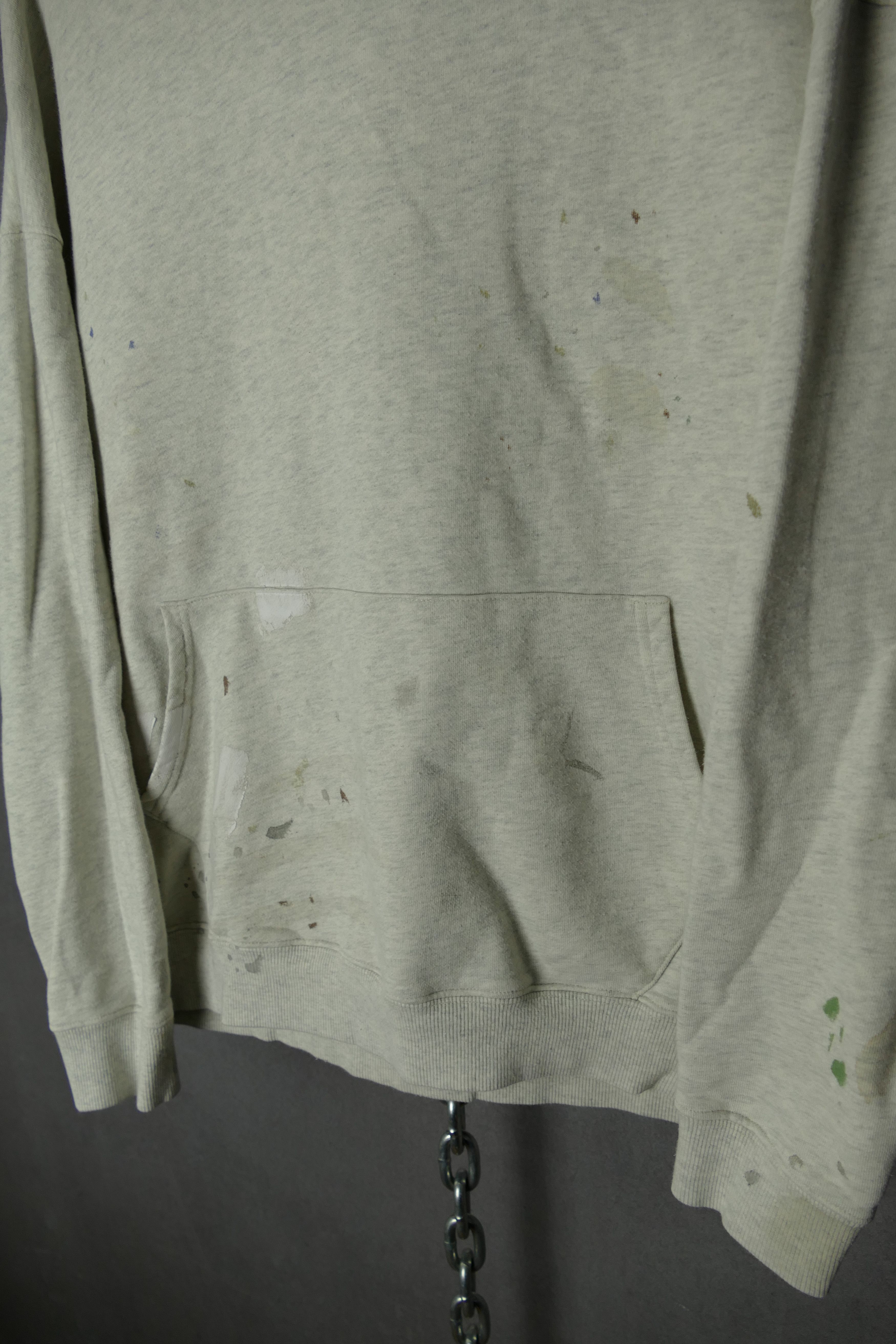 Vuja De VUJA DE Tokyo Mens Hoodie Grey Distressed Paint Splatter Size US S / EU 44-46 / 1 - 3 Thumbnail