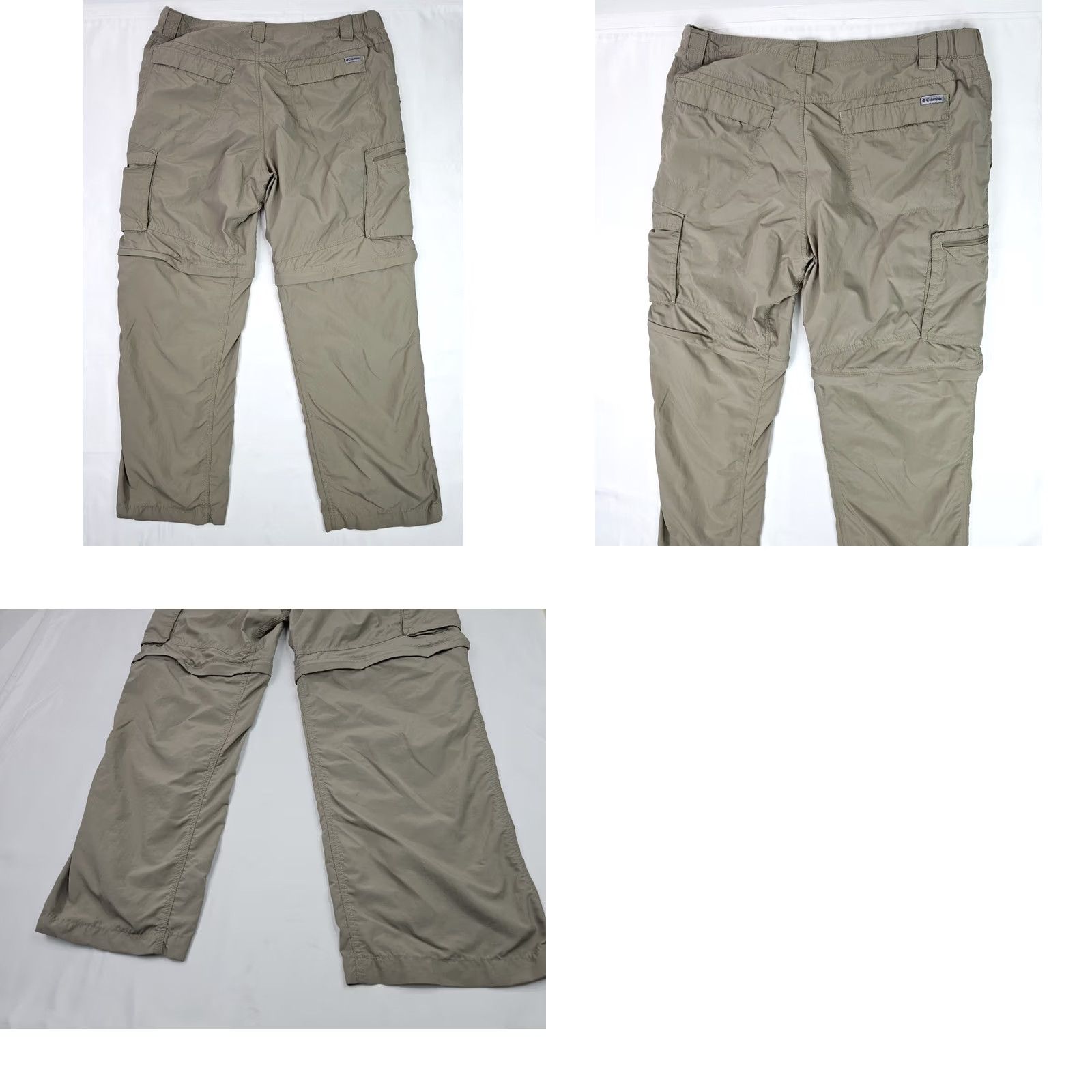 Vintage Columbia Lightweight Cargo Convertible Pants Shorts Men 38x29 Regular Beige UV Protection Pockets Zip Pocket Hiking Outdoor 90s? Size US 38 / EU 54 - 9 Thumbnail