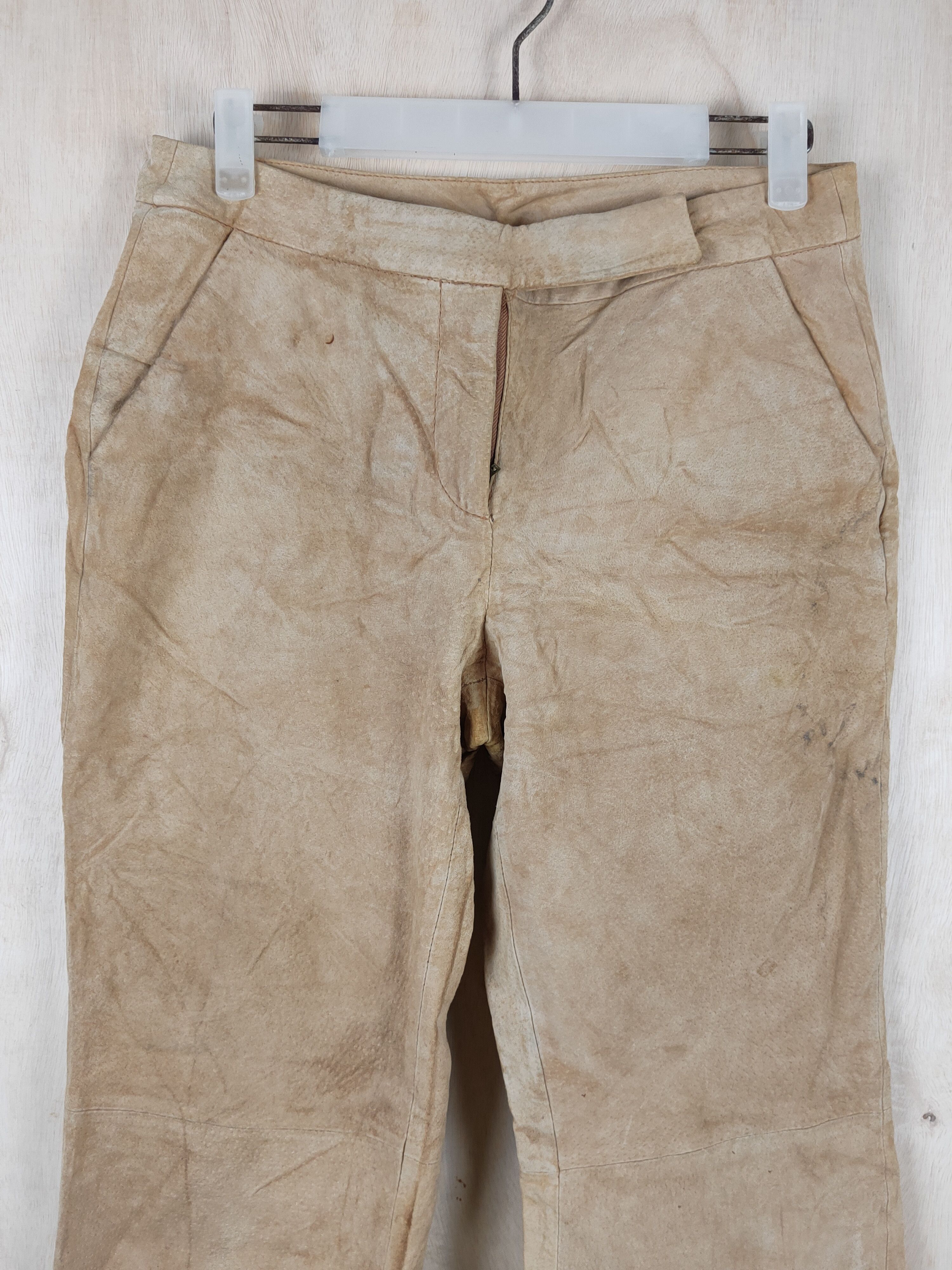 Leather Chadwick's Brown Multipocket Leather Pants #S2540 Size 28" / US 6 / IT 42 - 2 Thumbnail