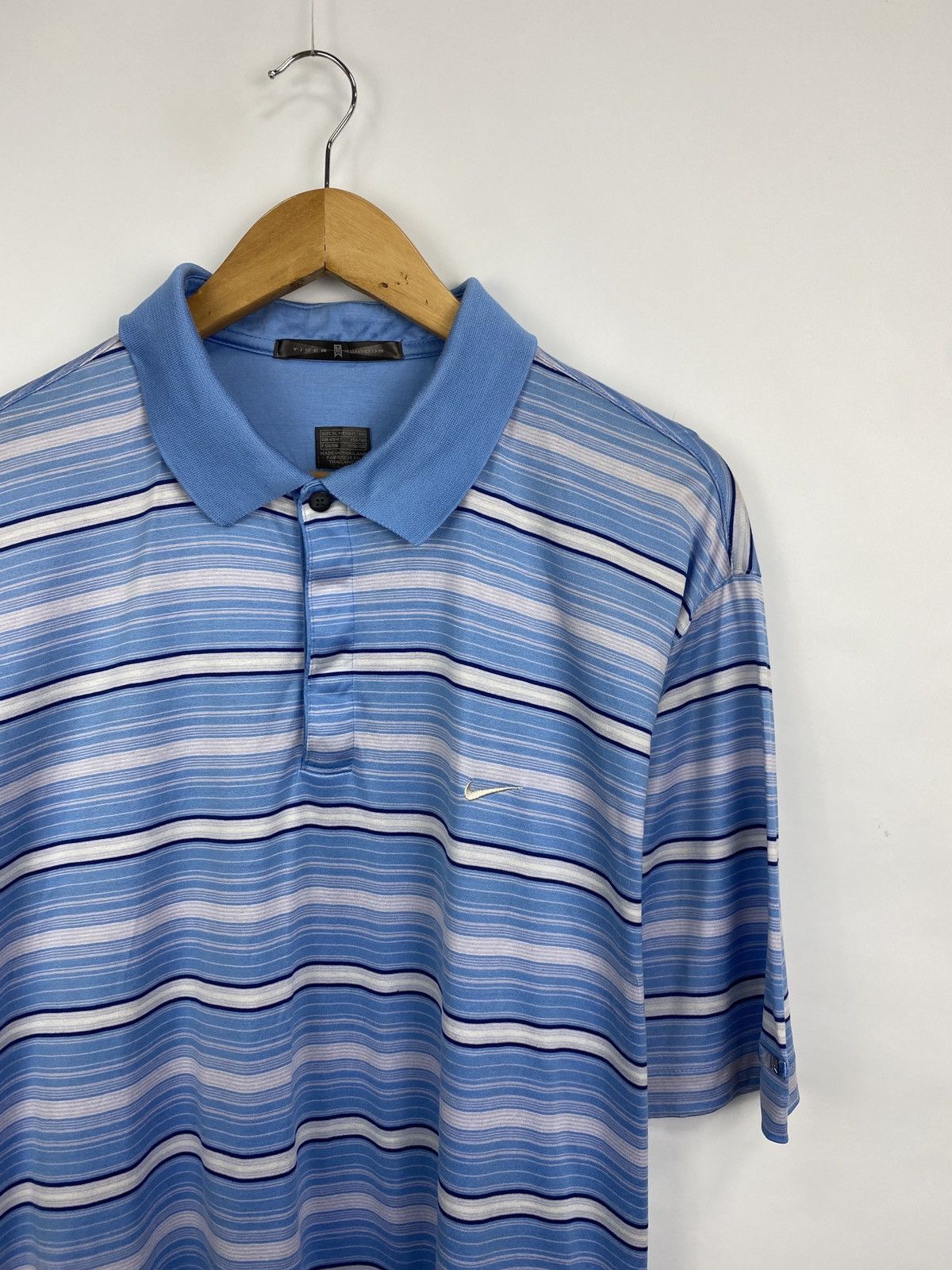 Nike × Tiger Woods 🇺🇸 Vintage 90s Nike Tiger Woods Golf Polo T-Shirt Rare Retro Size US XL / EU 56 / 4 - 2 Thumbnail