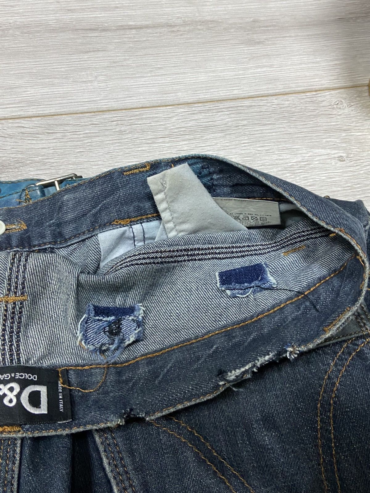Dolce & Gabbana Dolce&Gabbana Y2K vintage zippers belted denim pants jeans Size US 32 / EU 48 - 13 Thumbnail