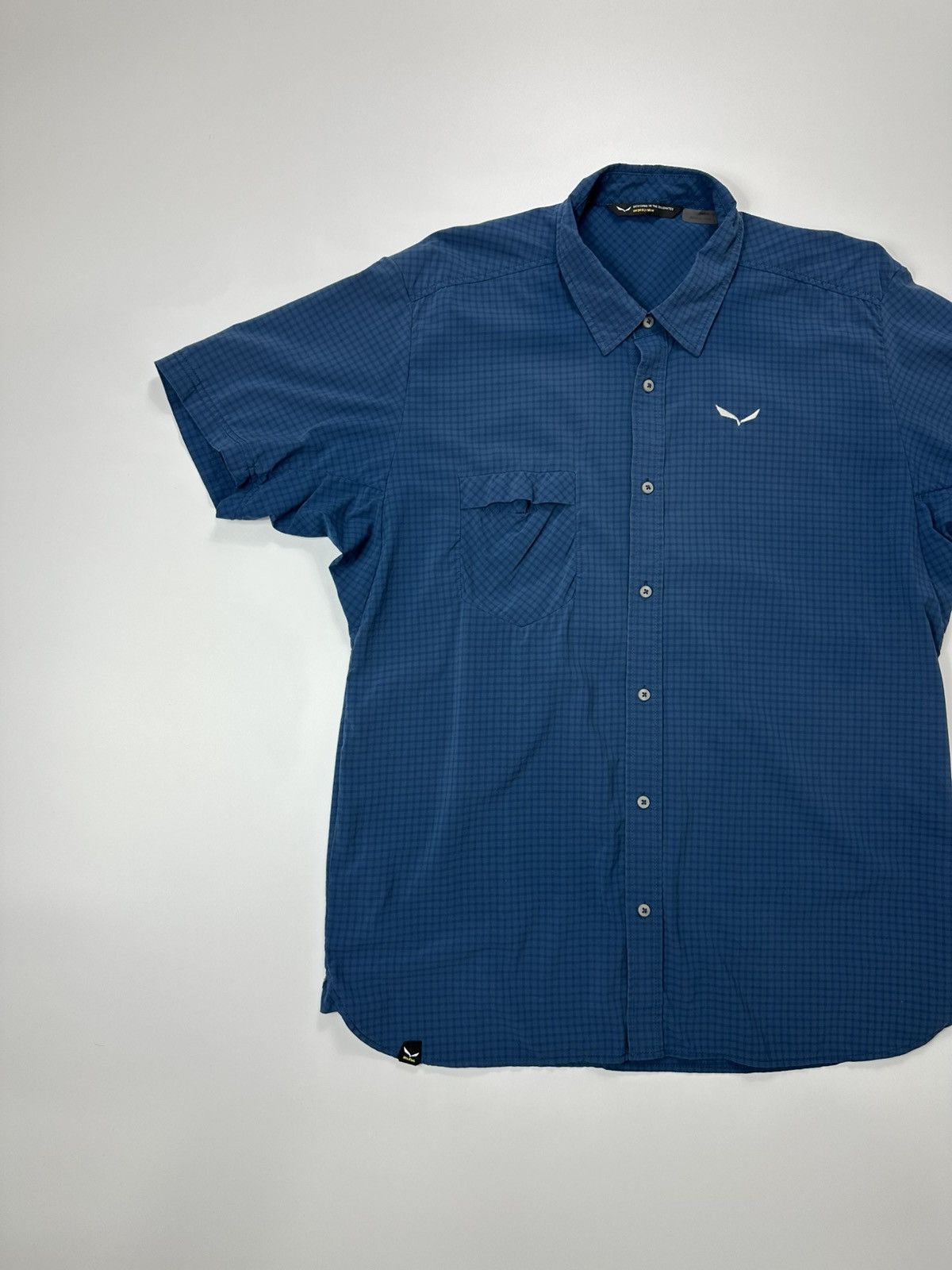 SALEWA Salewa Flannel Shirt Men's Logo Blue Size US M / EU 48-50 / 2 - 3 Thumbnail