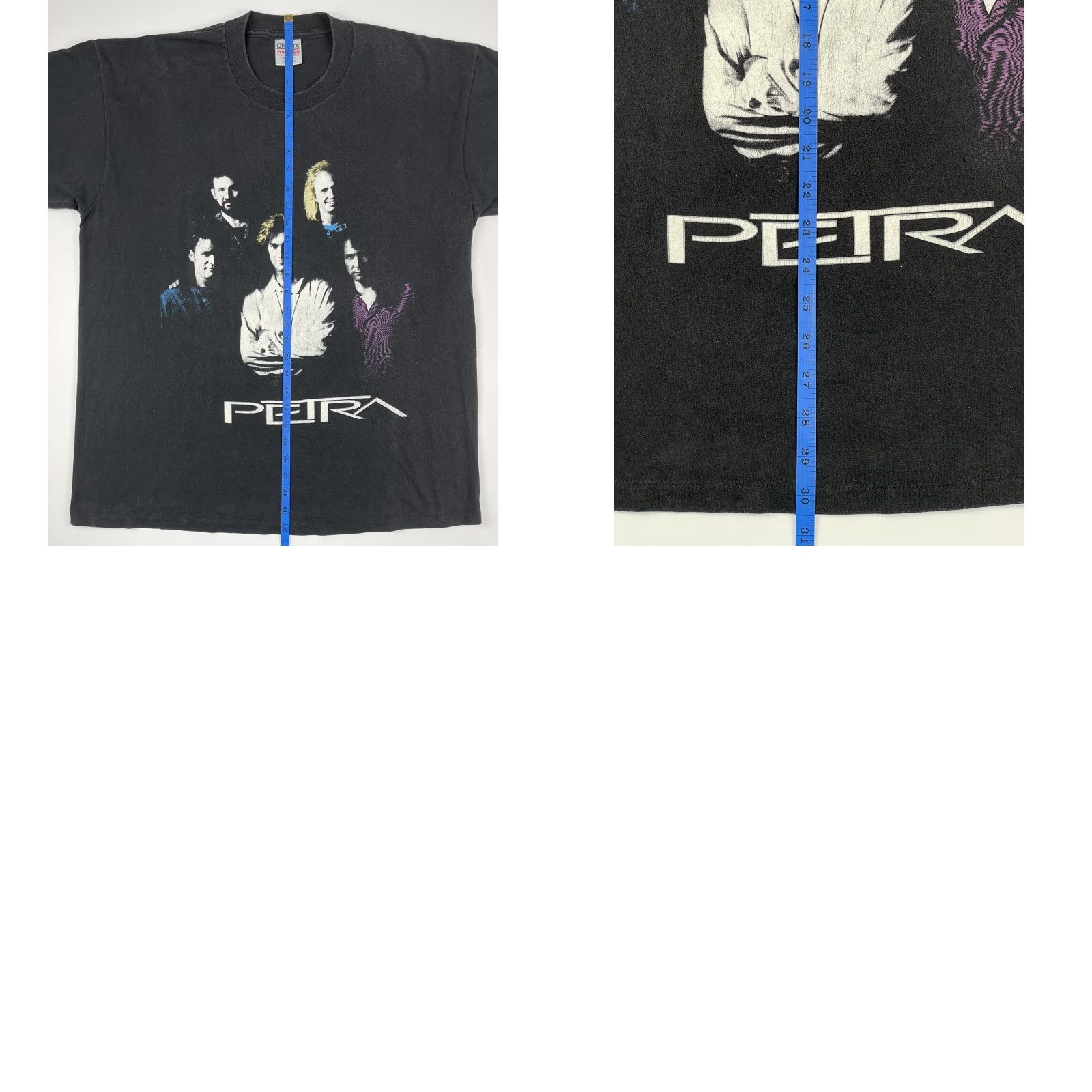 Vintage VINTAGE Petra Unseen Power World Tour T-Shirt XL Black 1990s Graphic Tee Unisex Rock 90s USA Band USA Size US XL / EU 56 / 4 - 8 Thumbnail
