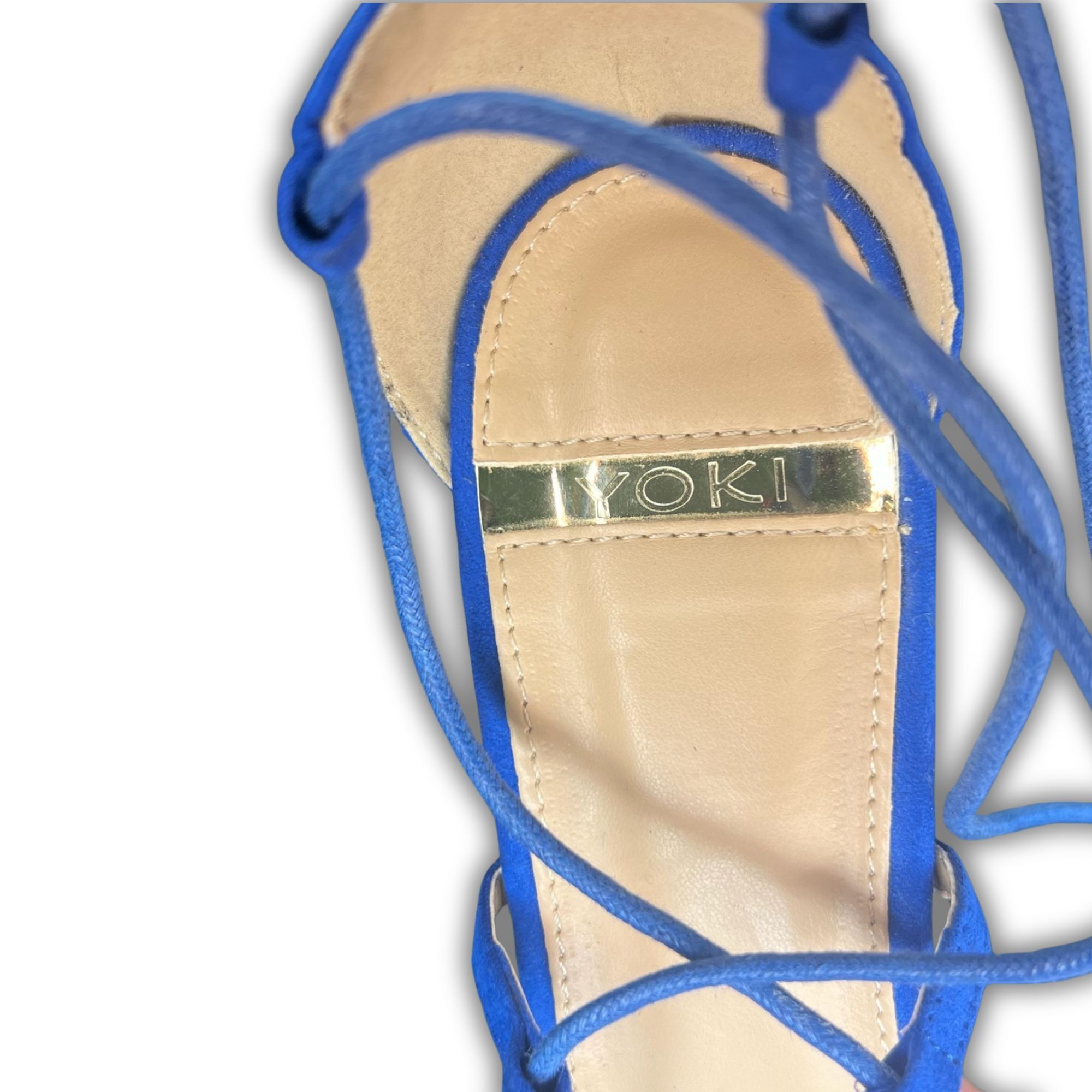 Other Yoki Brittaa-5 Women's Sz 8.5 Lace-Up High Heel Sandals Roya Size US 8.5 / IT 38.5 - 4 Thumbnail