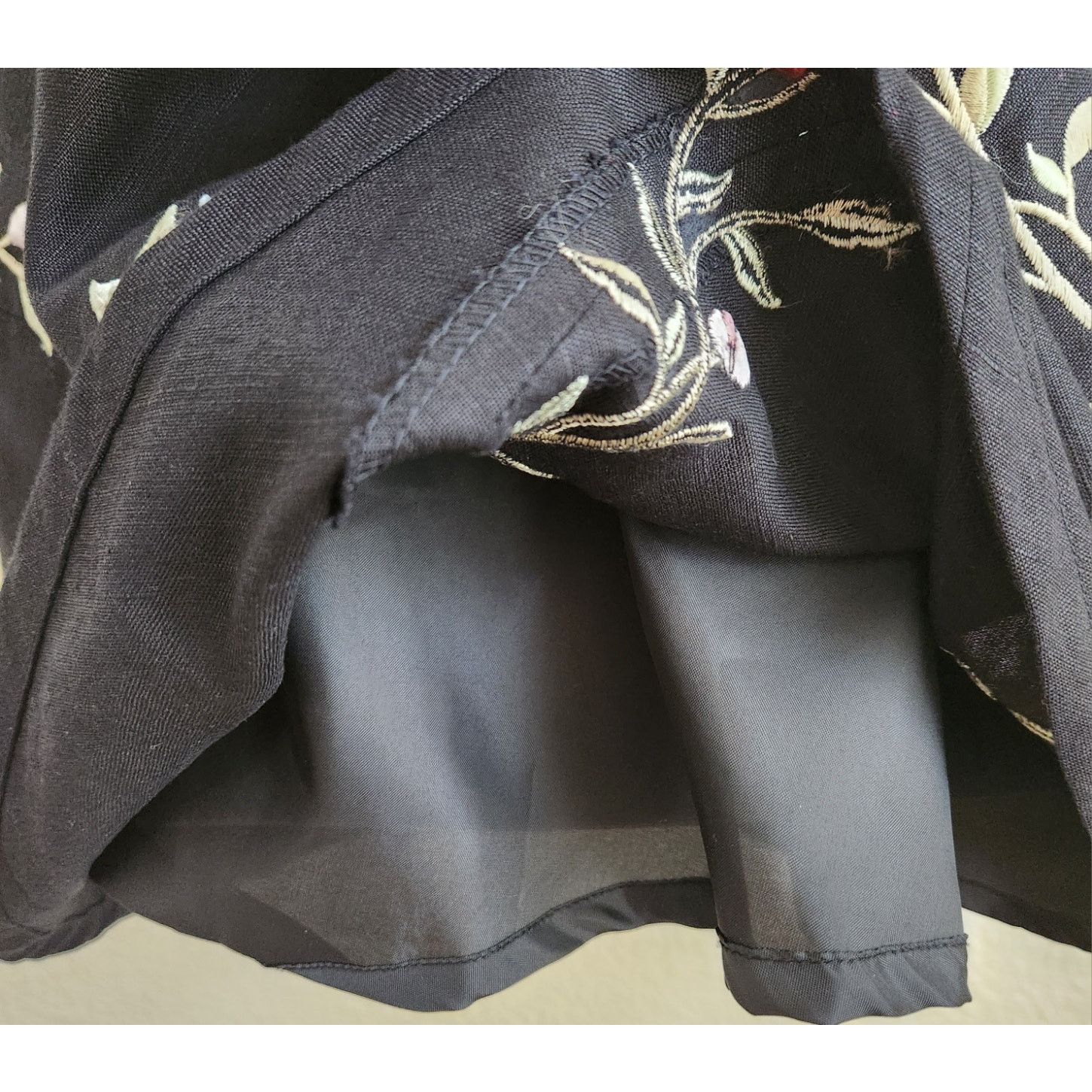 Other Plaza South Black Pink Embroidered Floral Top 18WP Lined Size XXL / US 16-18 / IT 52-54 - 5 Thumbnail