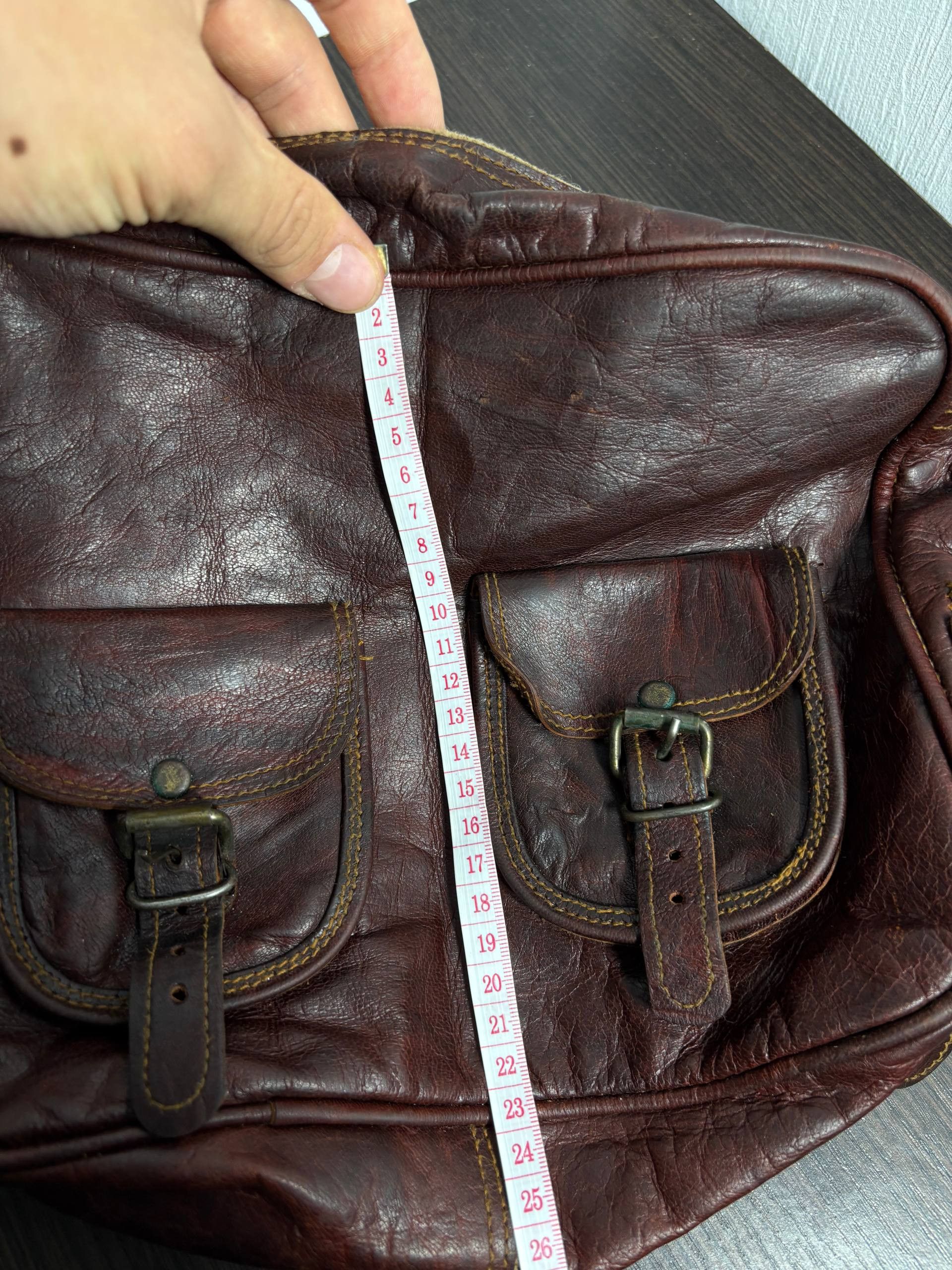 Diesel Diesel style Avant Garde Leather Distressed VTG Bag Size ONE SIZE - 4 Thumbnail