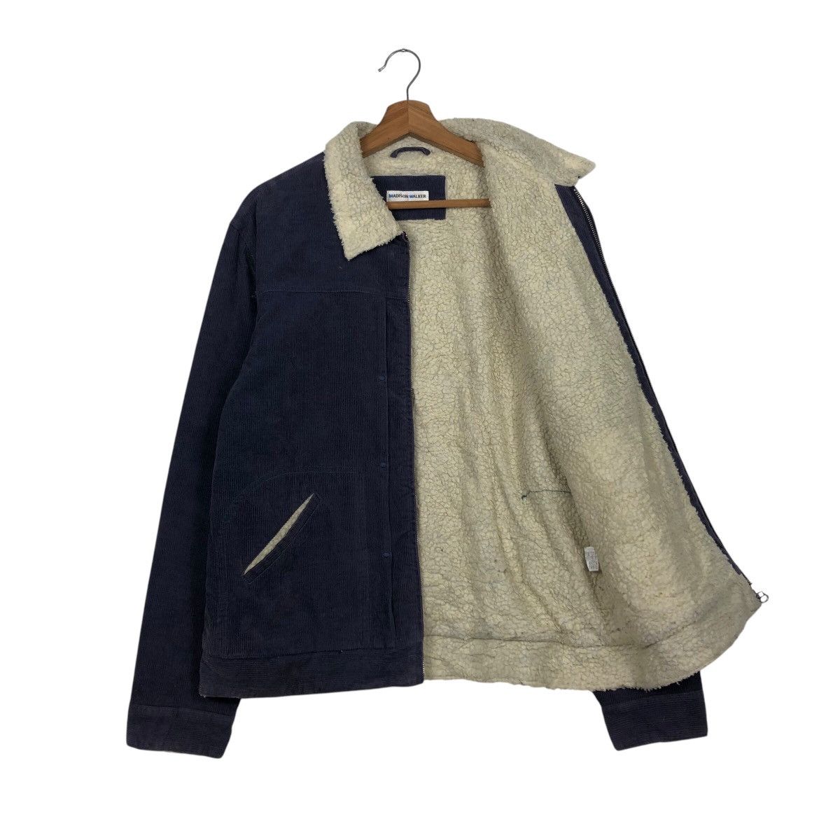 Issey Miyake Vintage Biker Corduroy Jacket Madison Walker Sherpa Blanket Size US L / EU 52-54 / 3 - 9 Thumbnail