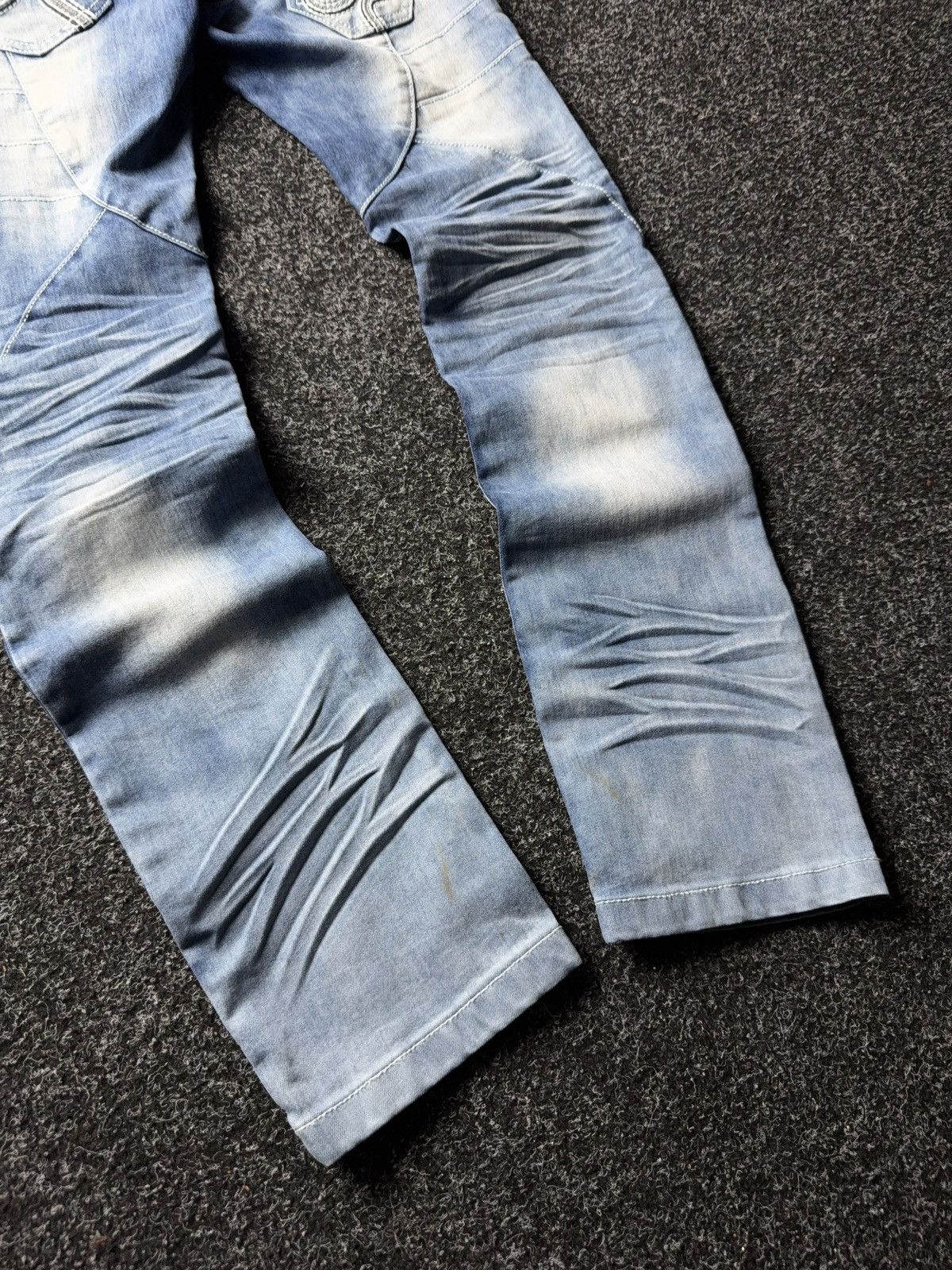 Japanese Brand Y2K JRW-4906 Japanese Style 90s Distressed Moto m Jeans Size 25" / US 0 / IT 36 - 19 Thumbnail