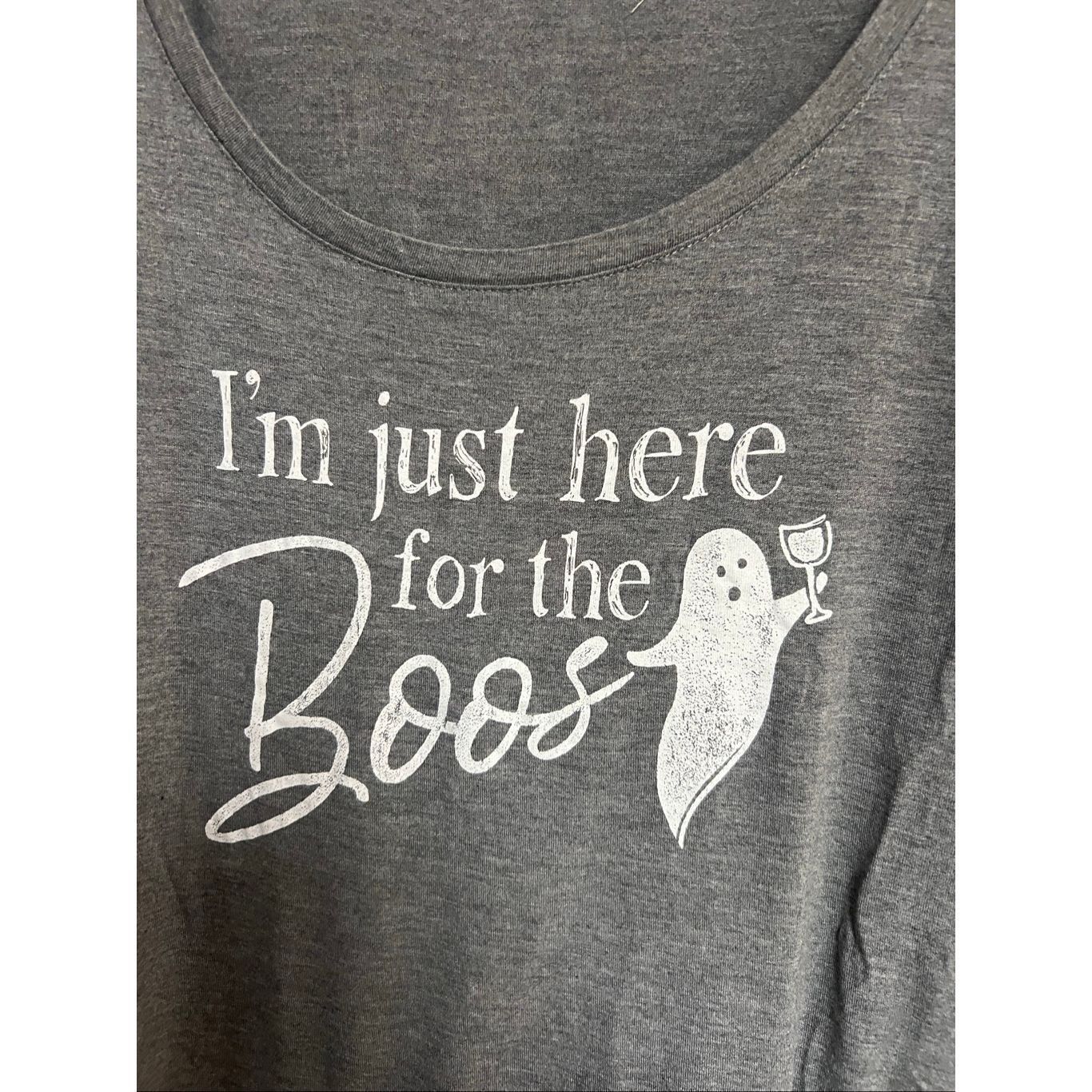 Other Maurice’s I’m Just Here For The Boos Grey T-Shirt Woman’s Size 1X Size XL / US 12-14 / IT 48-50 - 3 Thumbnail