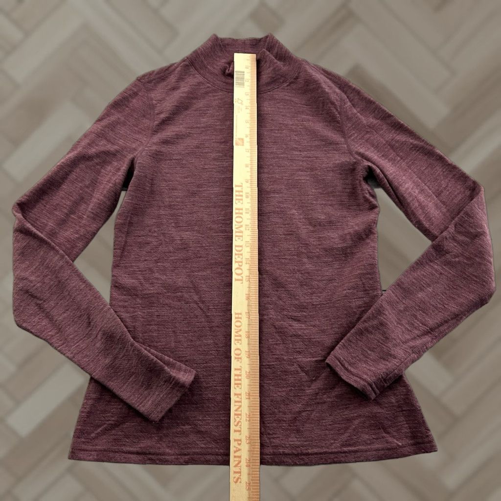 Vintage Wicked Sweater Wool Merino Blend Turtleneck Women's Small Maroon Red Pullover Womens Size S / US 4 / IT 40 - 1 Thumbnail