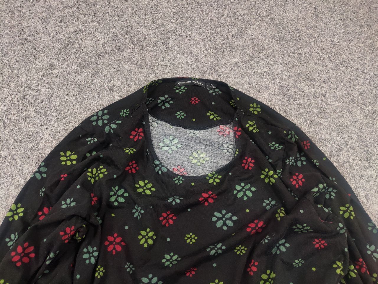 Gudrun Sjoden Gudrun Sjöden German Design Blouse Tunika Black Floral Size L / US 10 / IT 46 - 4 Thumbnail