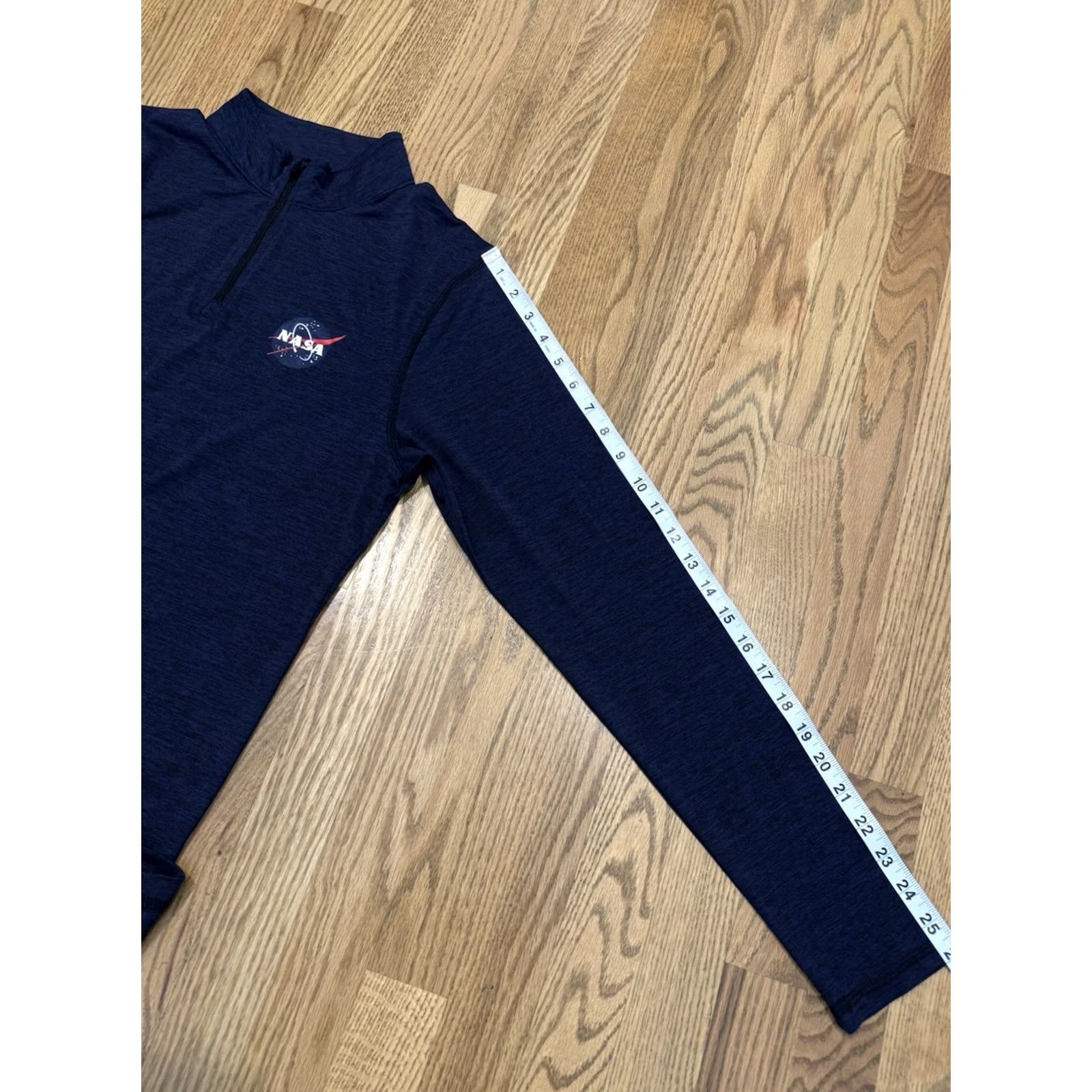 Augusta Sportswear NASA Space Flight Logo 1/4 Zip Pullover Men’s S Heather Blue Polyester - Augusta Sportswear Size US S / EU 44-46 / 1 - 6 Thumbnail